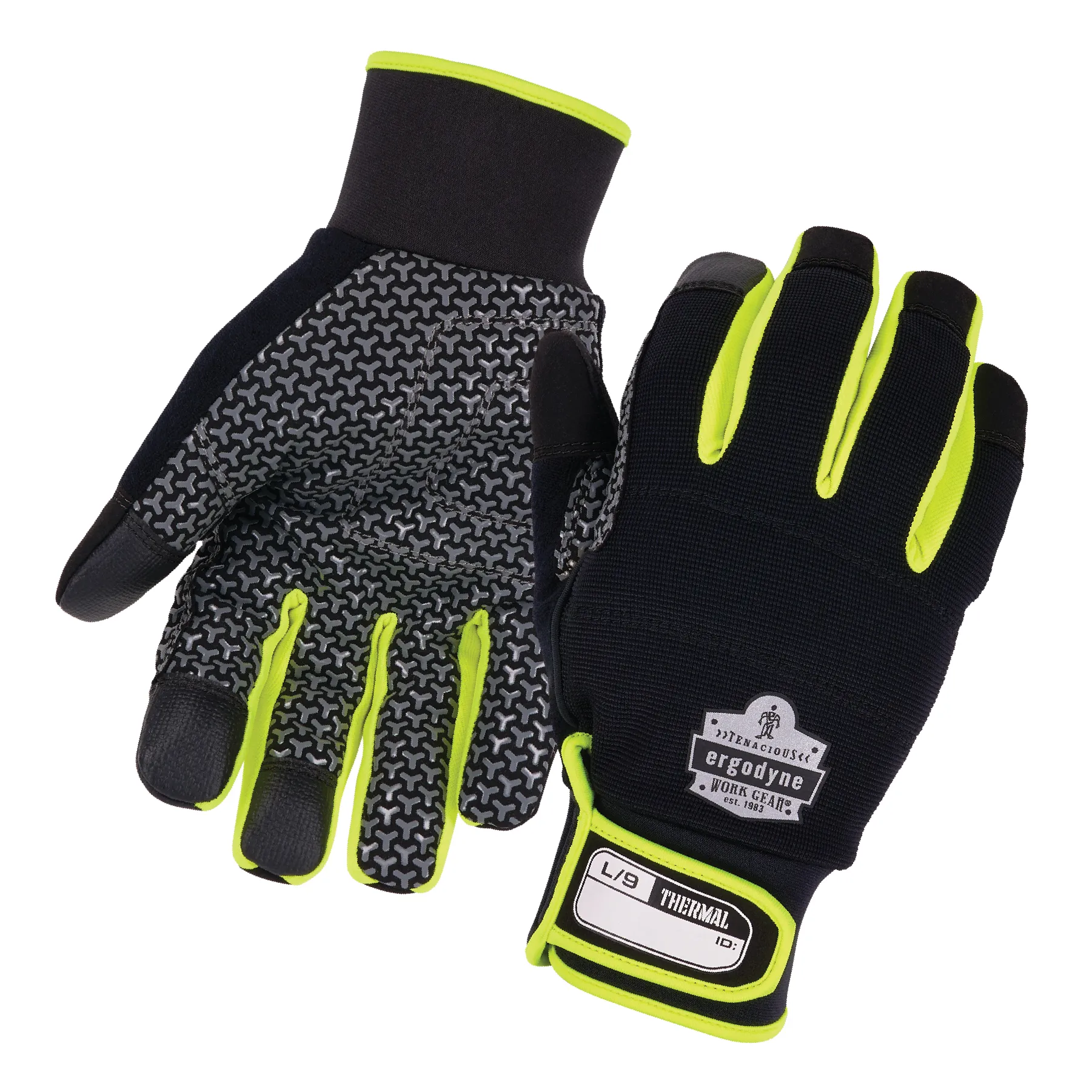 Guanti da lavoro Ergodyne ProFlex, Tg. 3XL, col. Nero