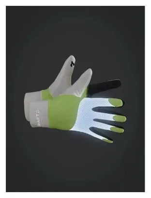 Guanti sportivi Craft ADV Lumen Fleece Yellow White