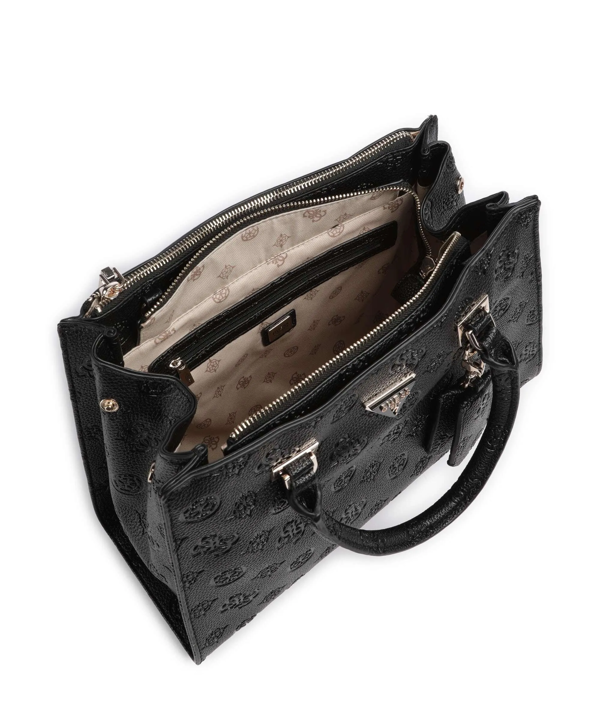  Guess Cresidia Borsa a mano pelle sintetica nero  