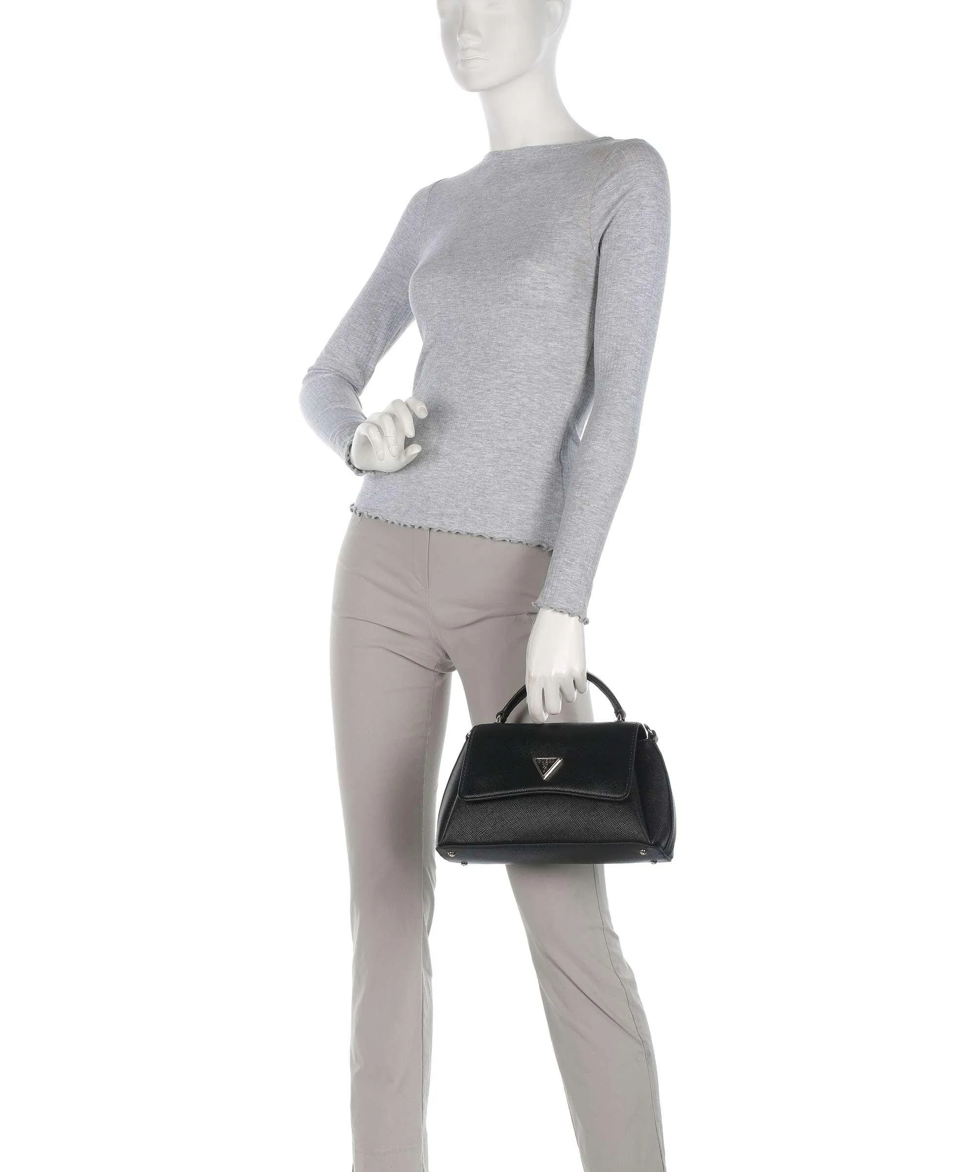  Guess Gloriana Eco Borsa a mano pelle sintetica nero  