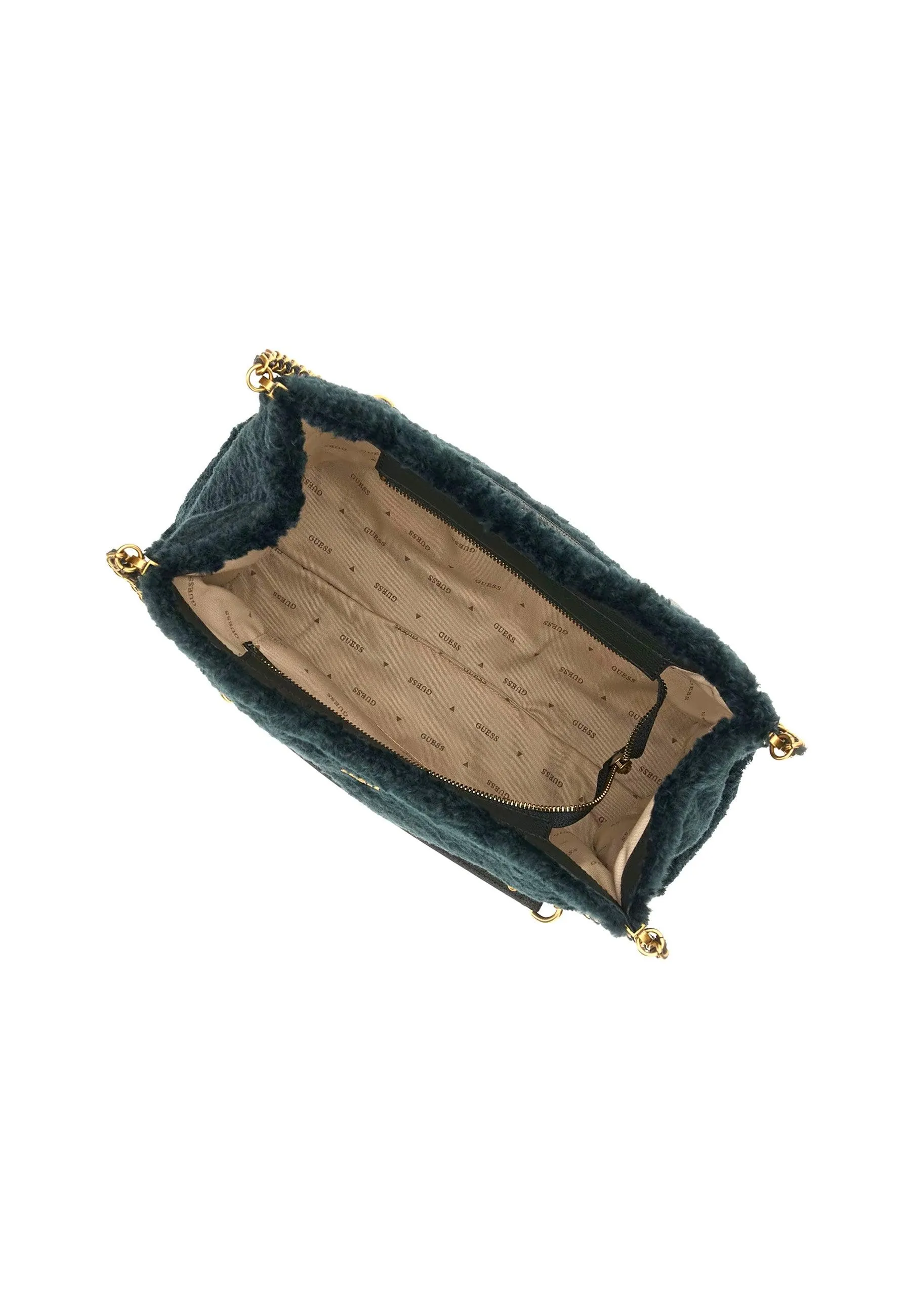 GUESS Maranta Borsa Pelo Shopper Forest Verde WB897410