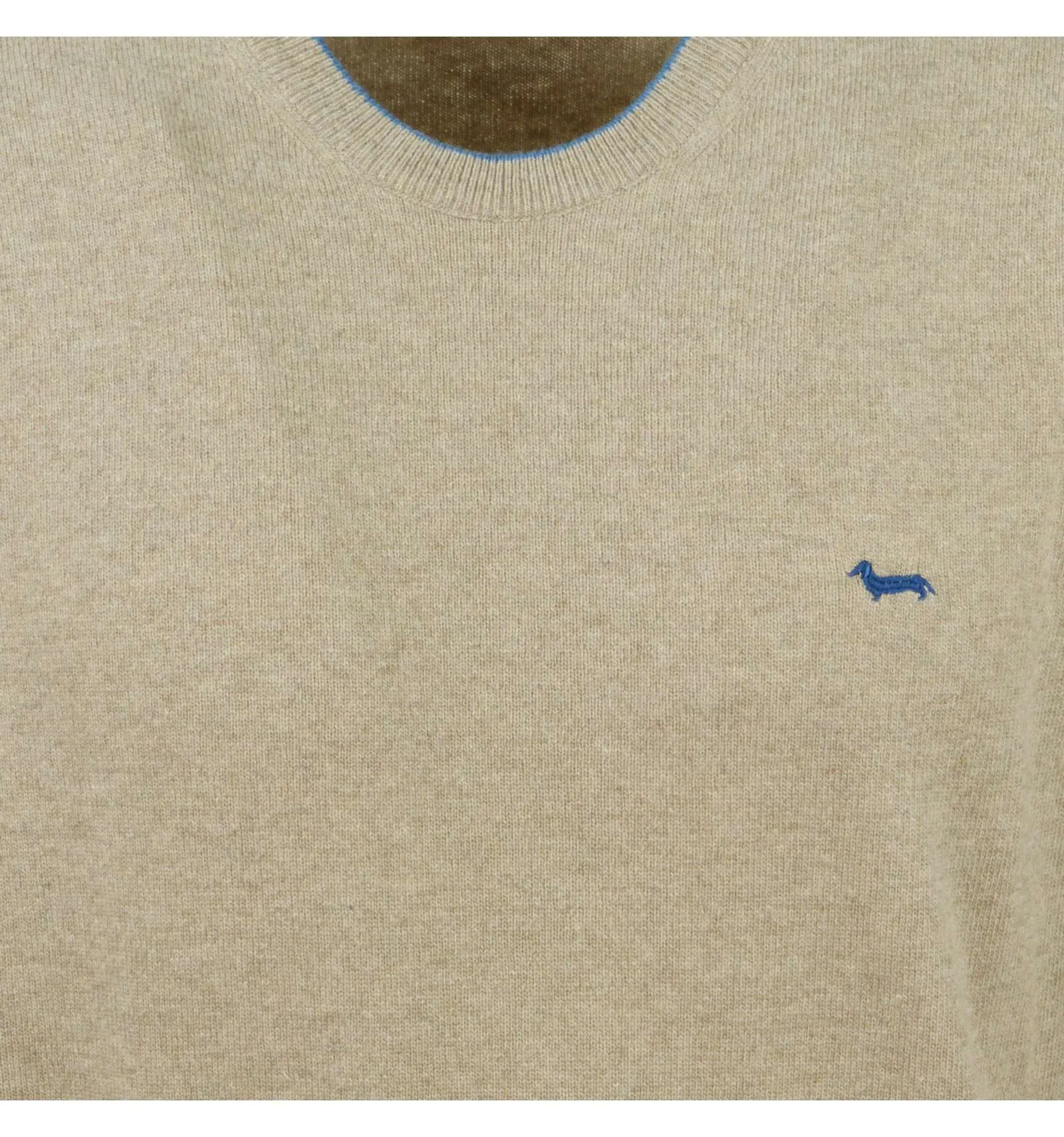 HARMONT & BLAINE uomo maglia paricollo basic beige HRM007 030187 213