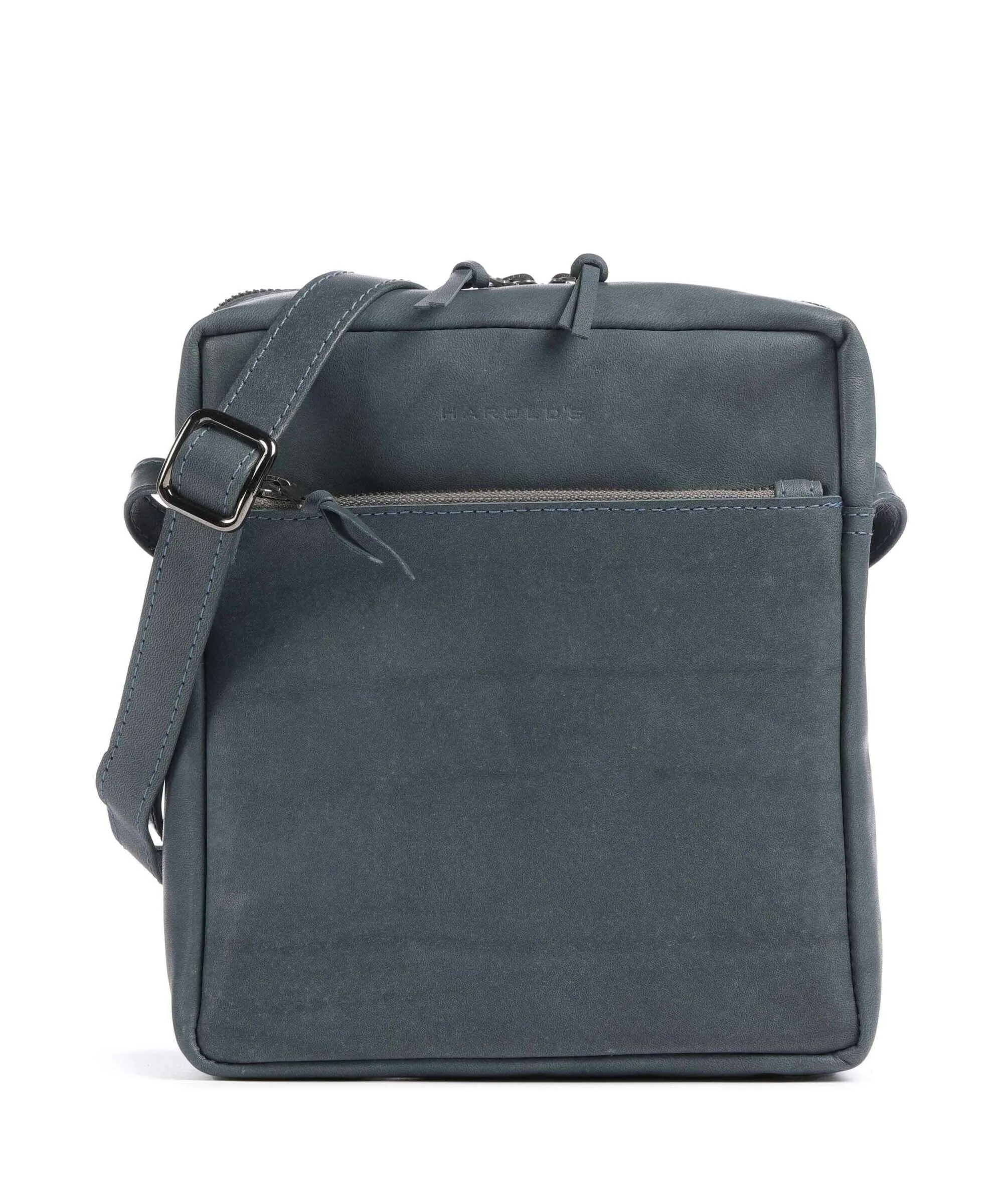  Harold's Bague M Borsa a tracolla morbida pelle bovina blu-grigio  