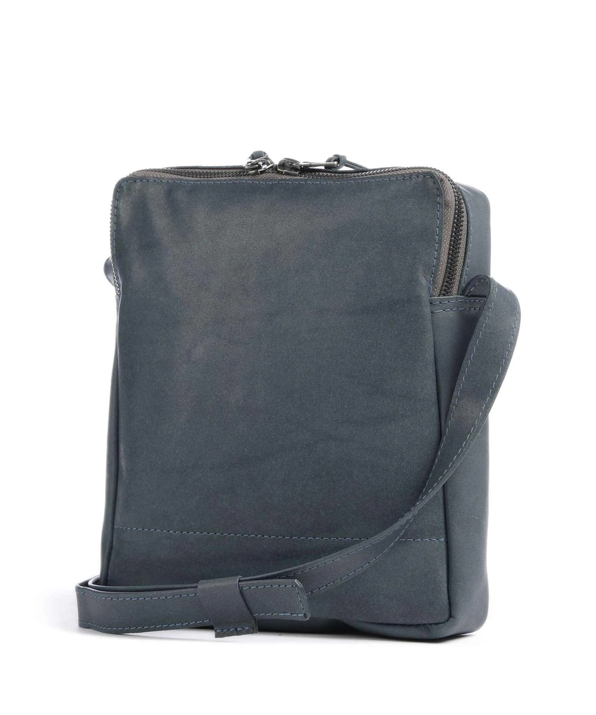  Harold's Bague M Borsa a tracolla morbida pelle bovina blu-grigio  