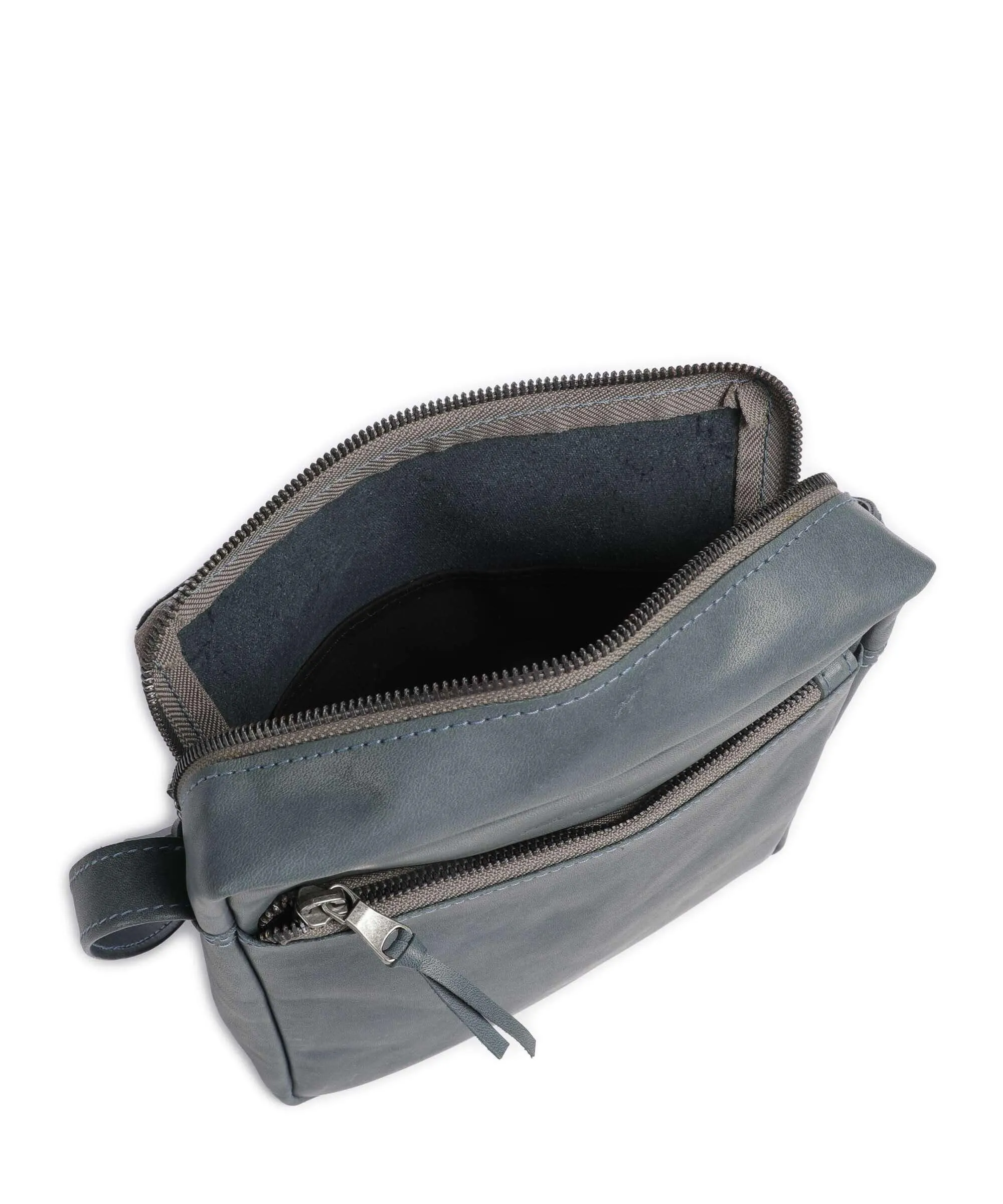  Harold's Bague M Borsa a tracolla morbida pelle bovina blu-grigio  