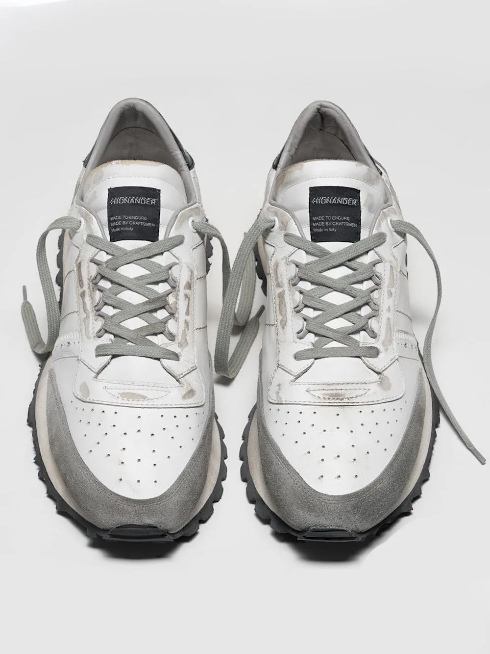 Hidnander Sneaker Tenkei pelle bianca