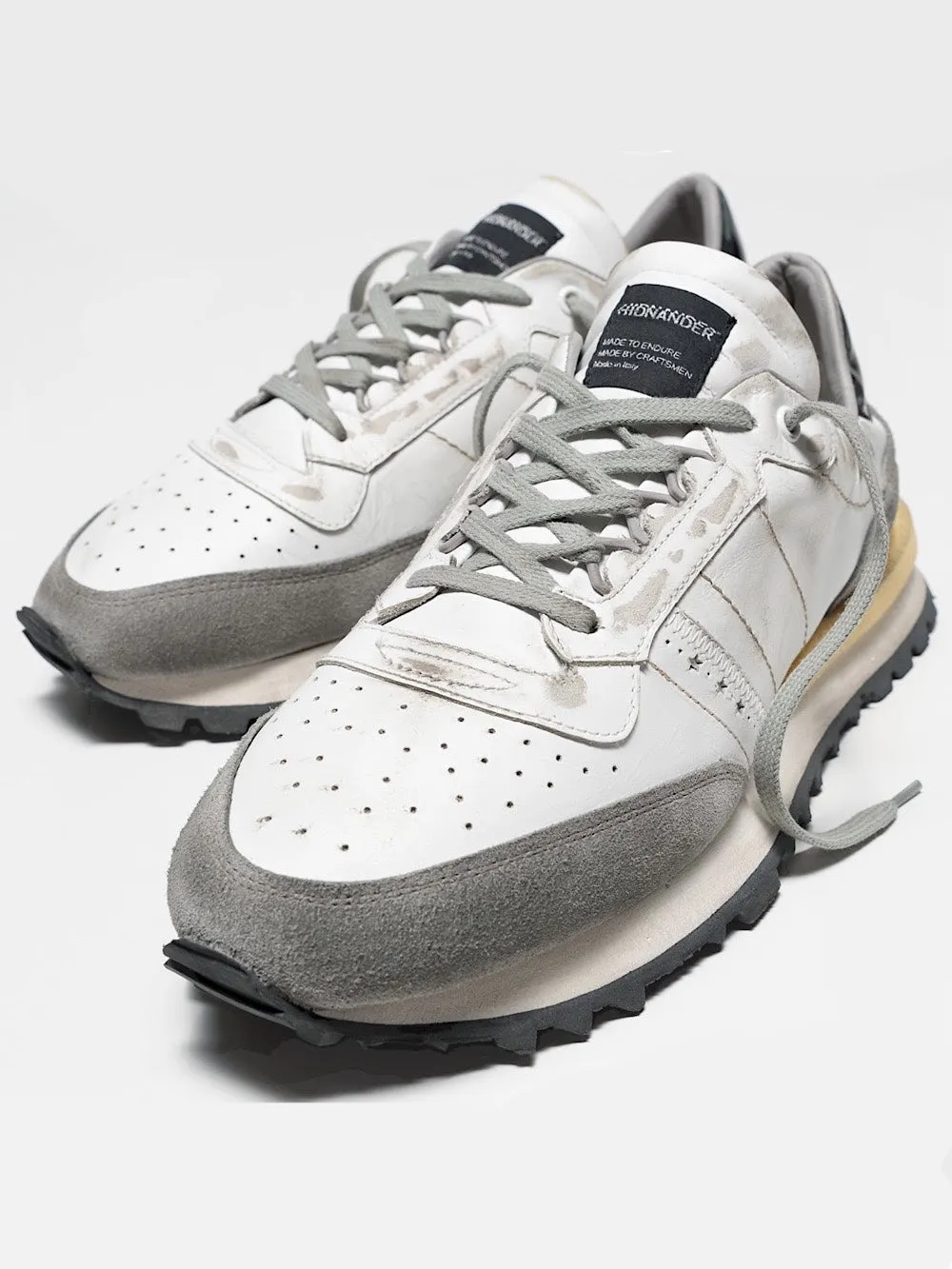 Hidnander Sneaker Tenkei pelle bianca