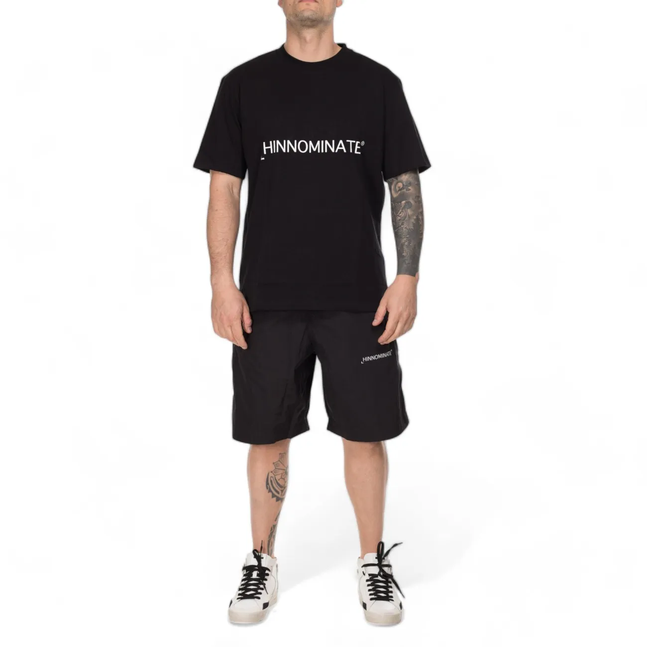 Hinnominate t-shirt nera logo grande