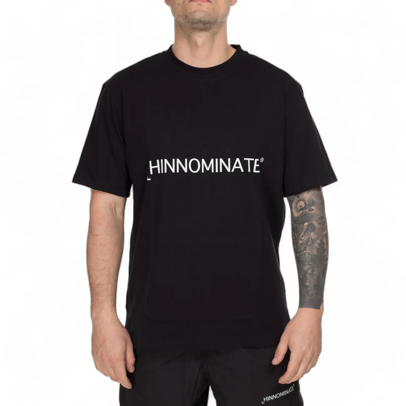 Hinnominate t-shirt nera logo grande