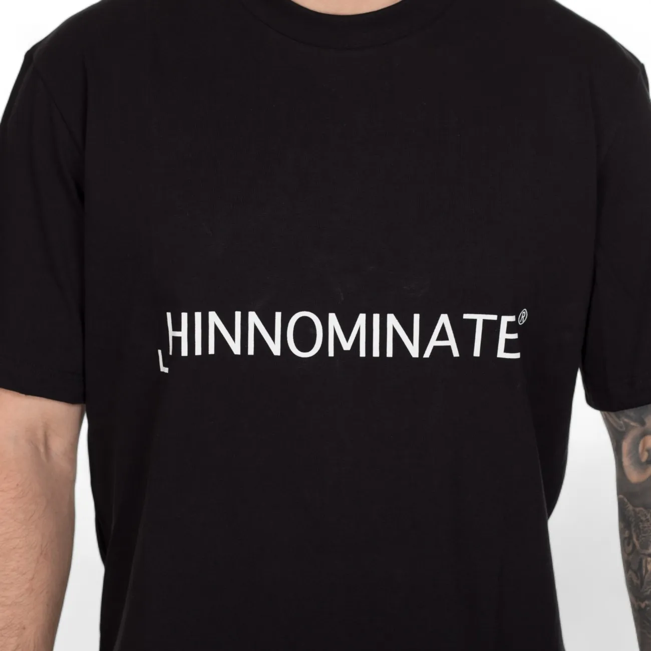 Hinnominate t-shirt nera logo grande
