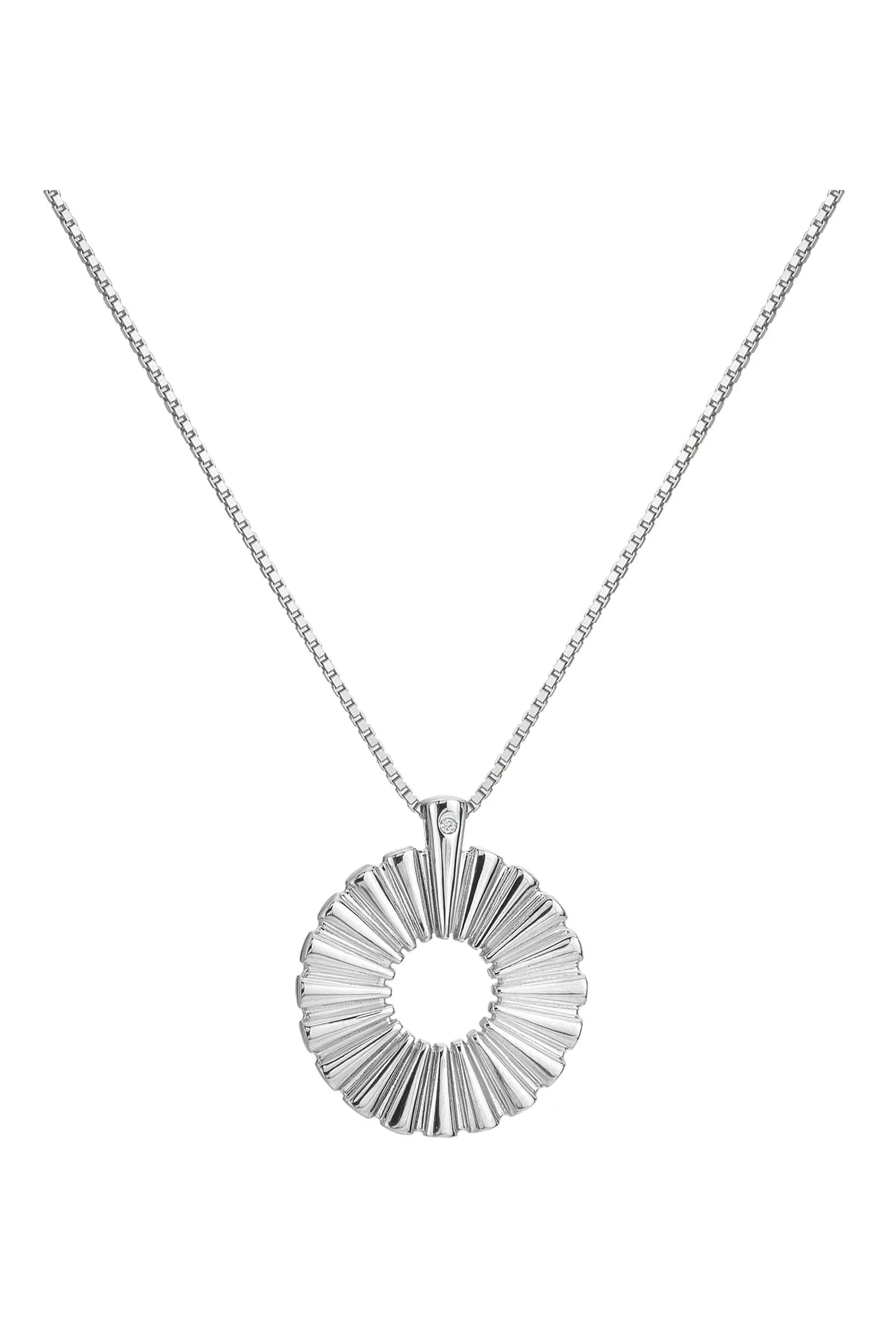 Hot Diamonds Argento - Collana con ciondolo a raggiera