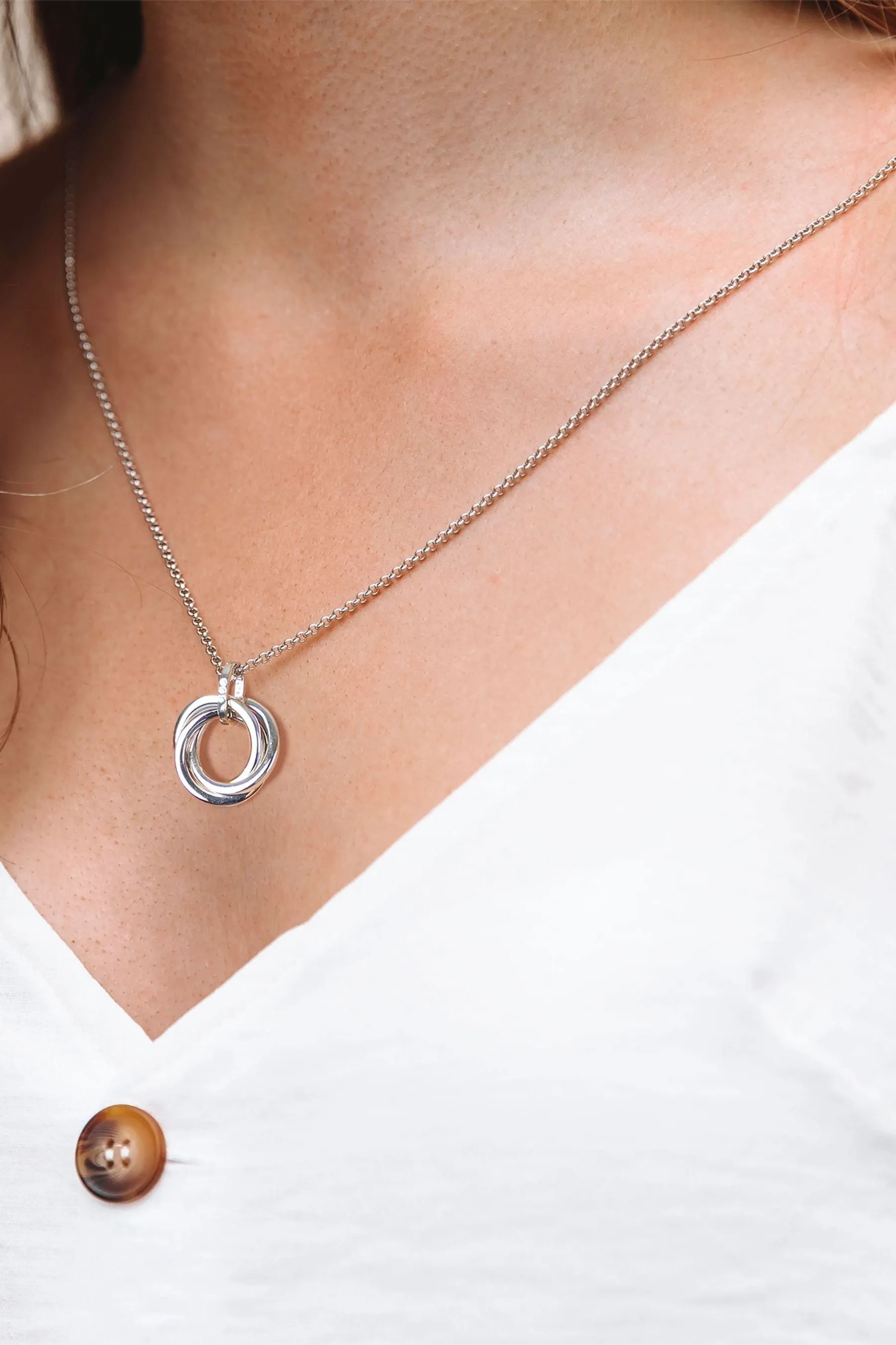 Hot Diamonds Argento - Collana con ciondolo calmo