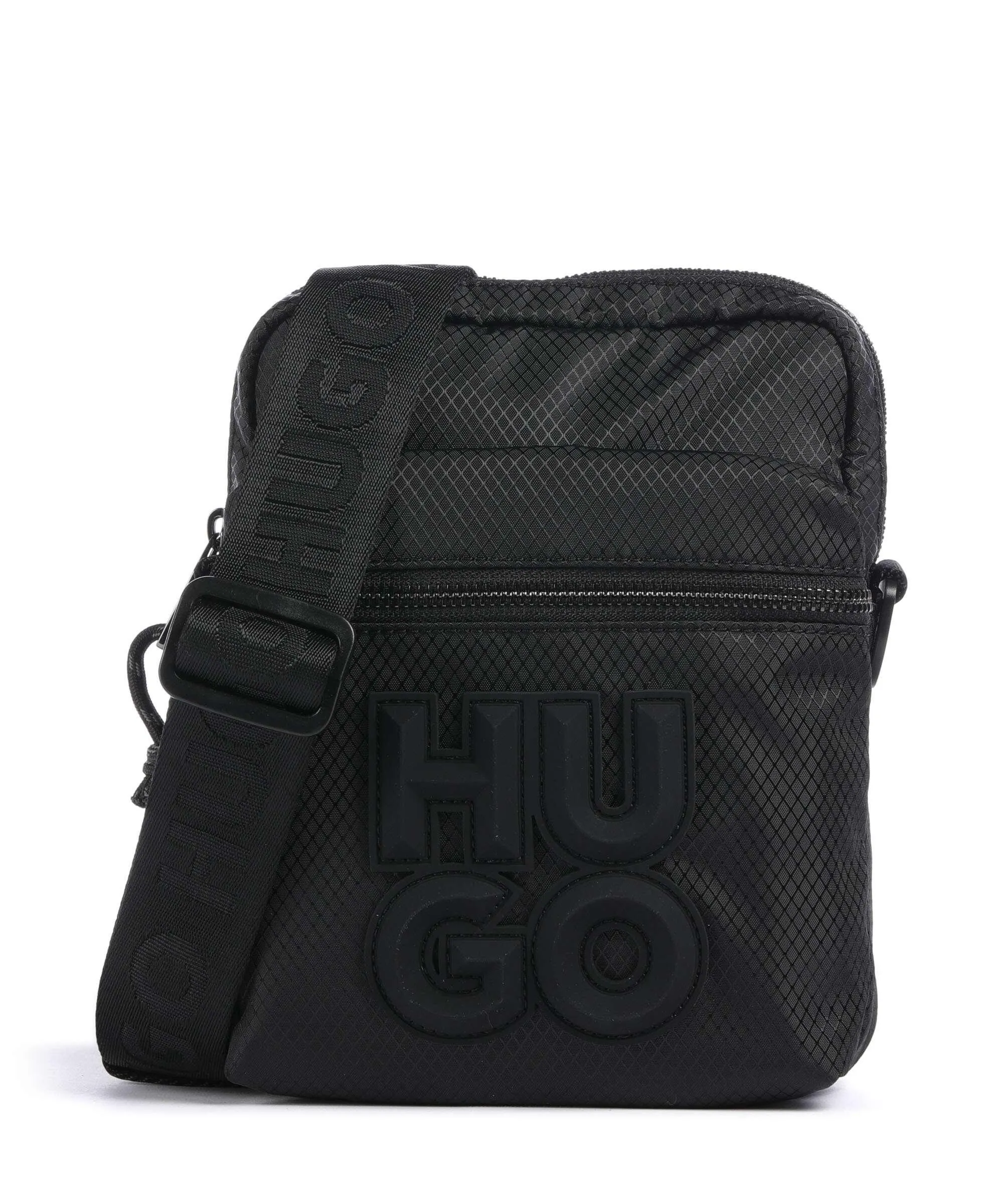  Hugo Malick Borsa a tracolla poliestere riciclato nero  