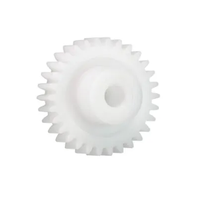 Ingranaggio cilindrico Igus, modulo 3, 19 denti, passo Ø 57mm, semigiunto Ø 24mm, foro Ø 12mm, in Iguform S270