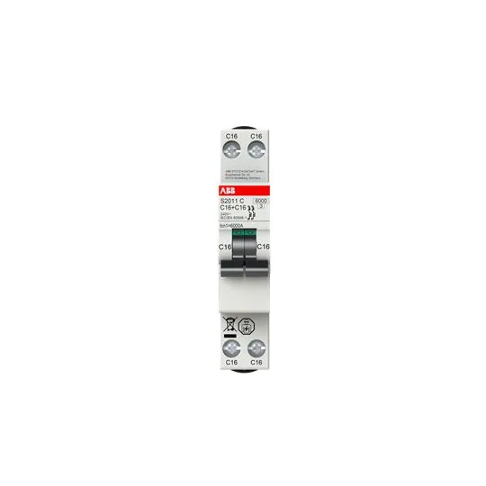 Interruttore magnetotermico ABB, 2P 6A 6 kA, Tipo B