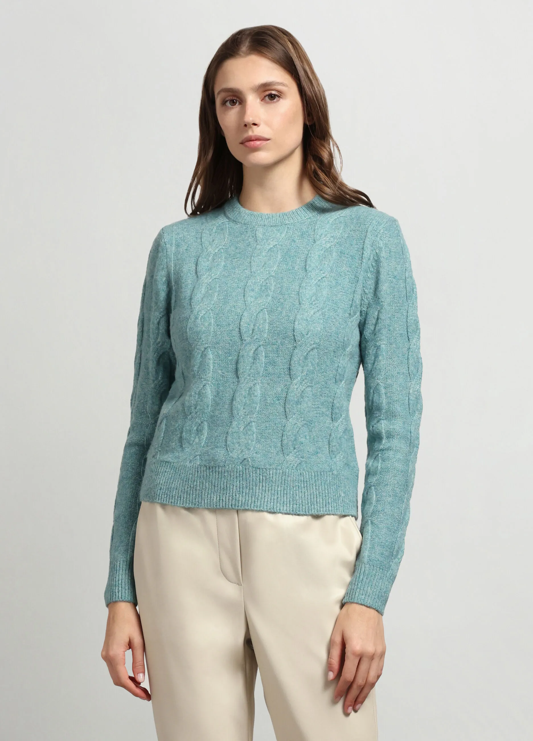 IWIE  Girocollo tricot misto lana donna