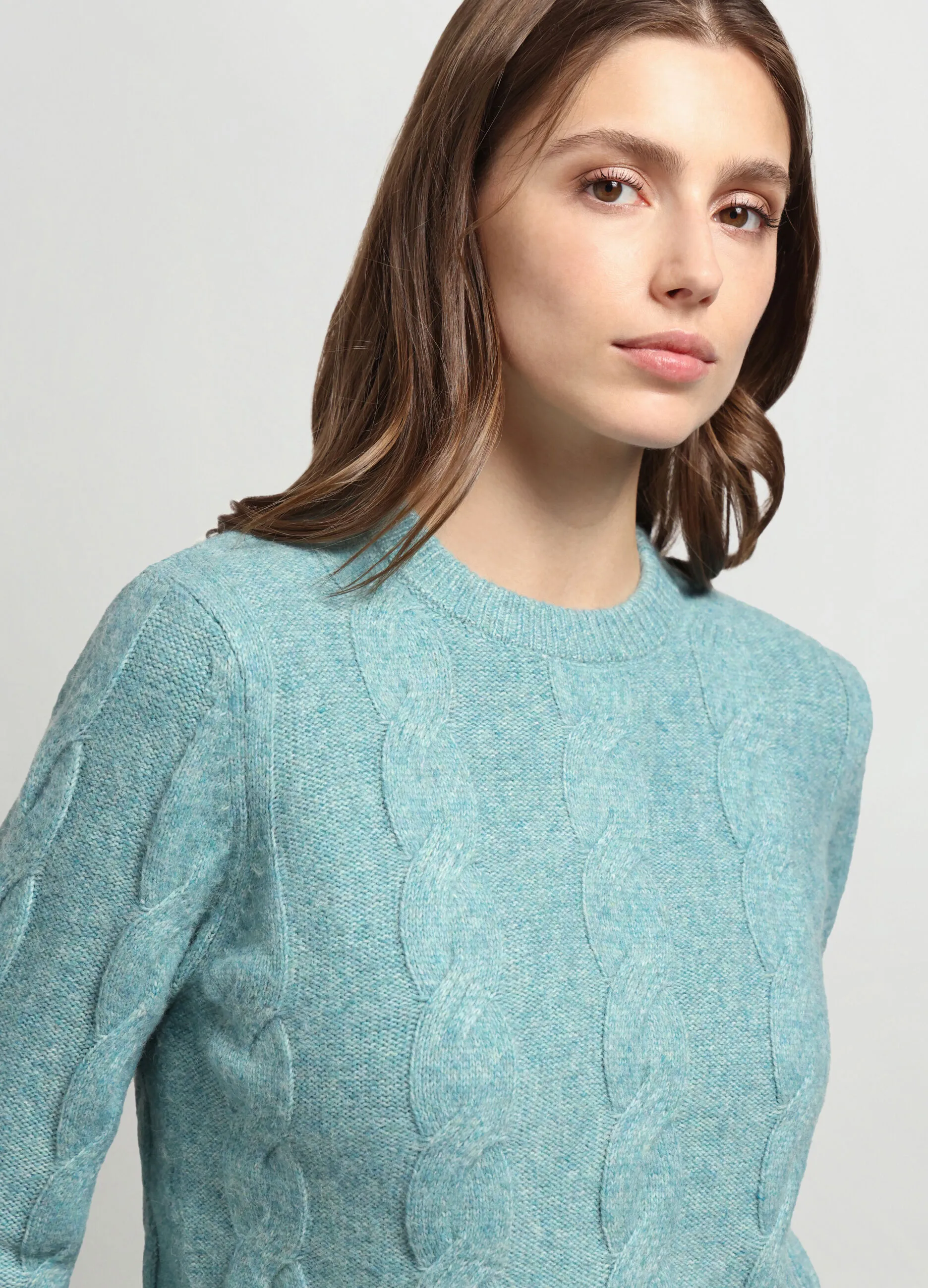 IWIE  Girocollo tricot misto lana donna