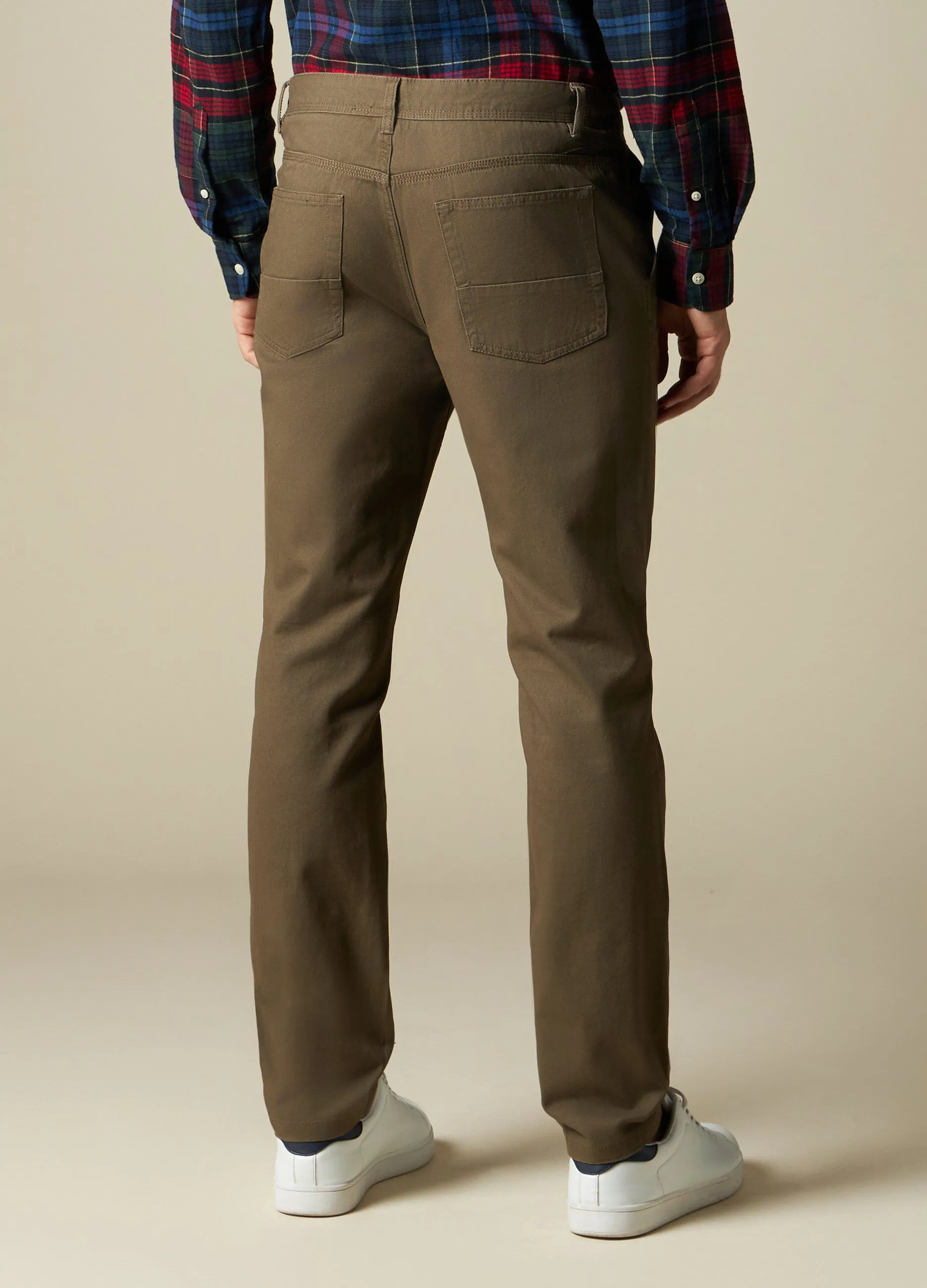 J. HART & BROS  Pantaloni in puro cotone uomo