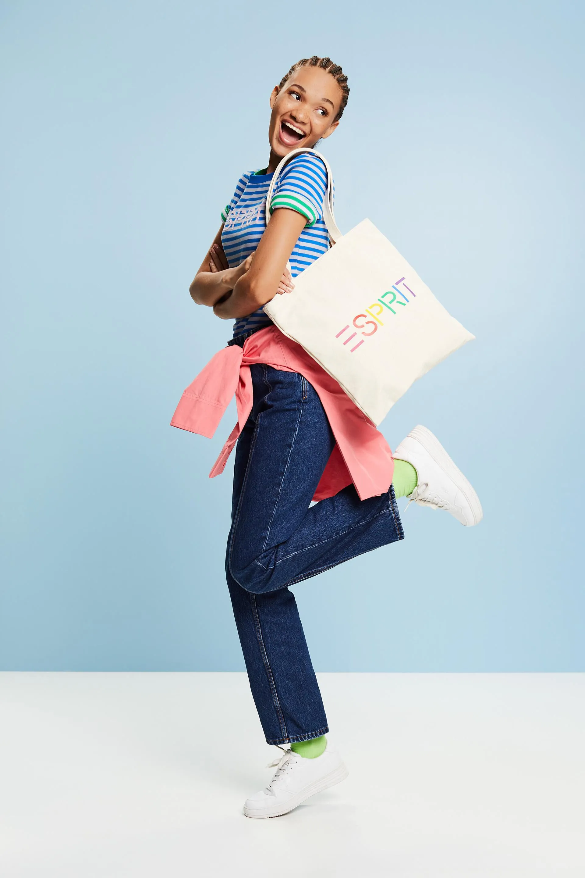 Jeans dritti a vita alta