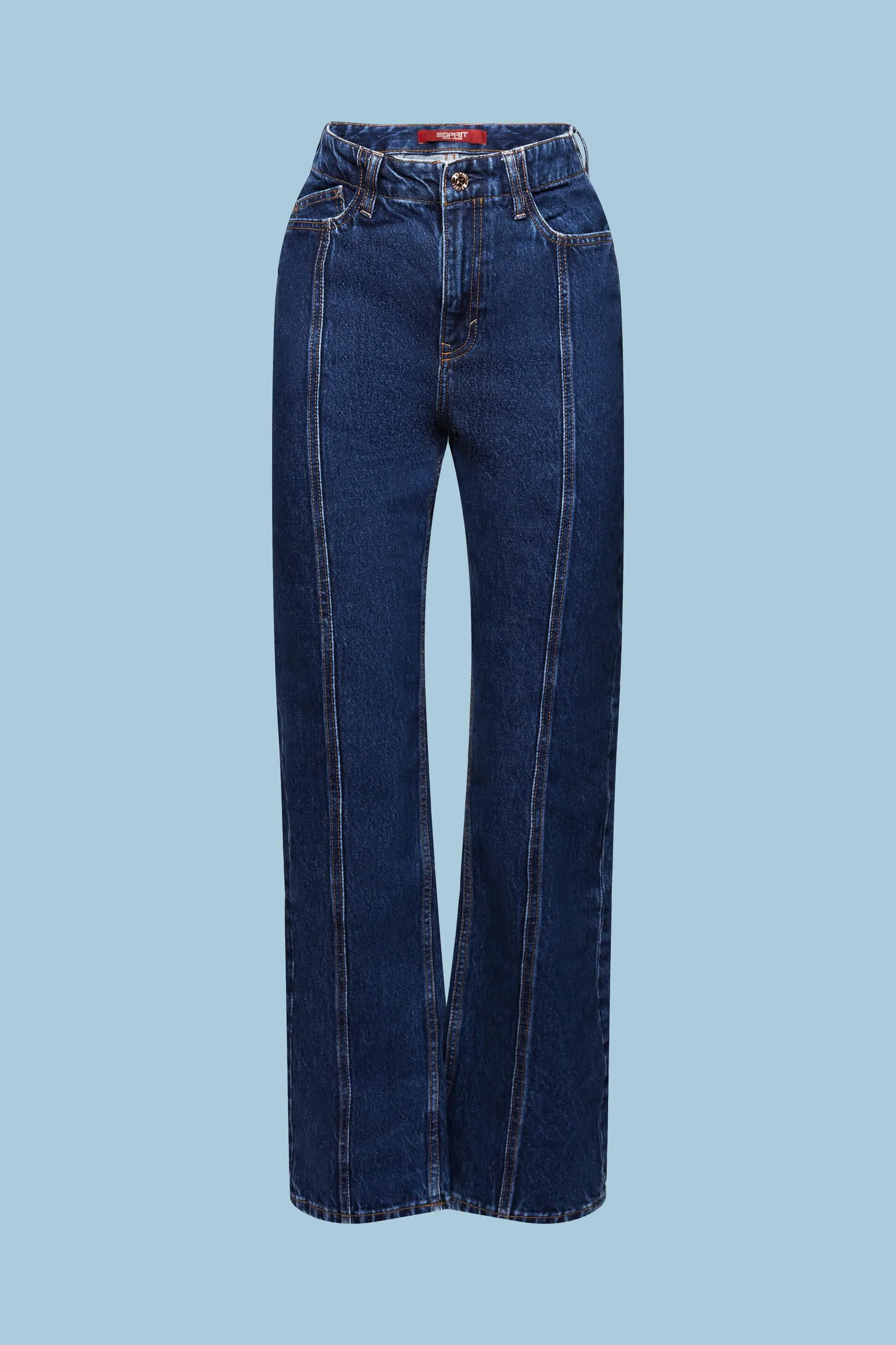 Jeans dritti a vita alta