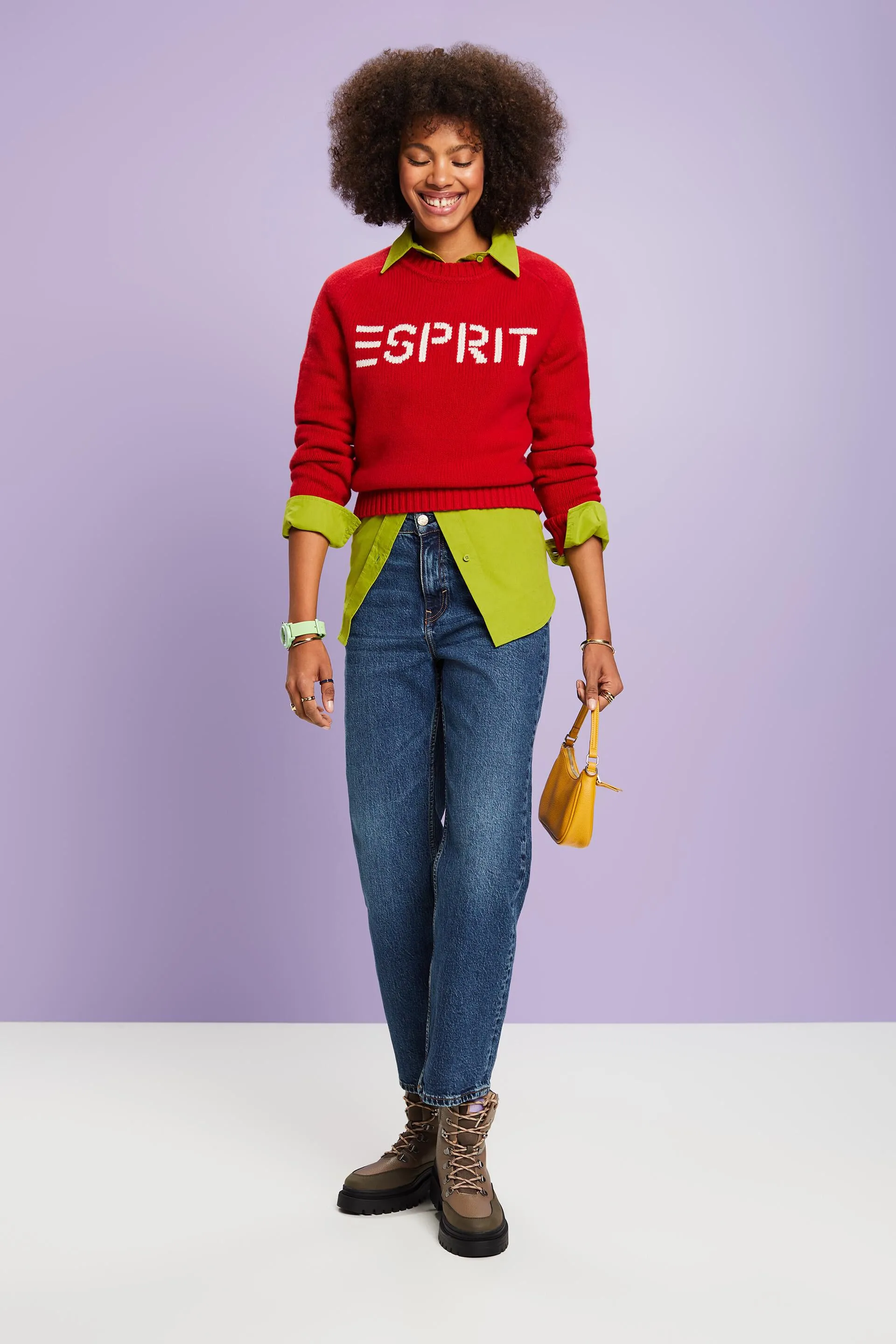 Jeans dritti retrò a vita alta