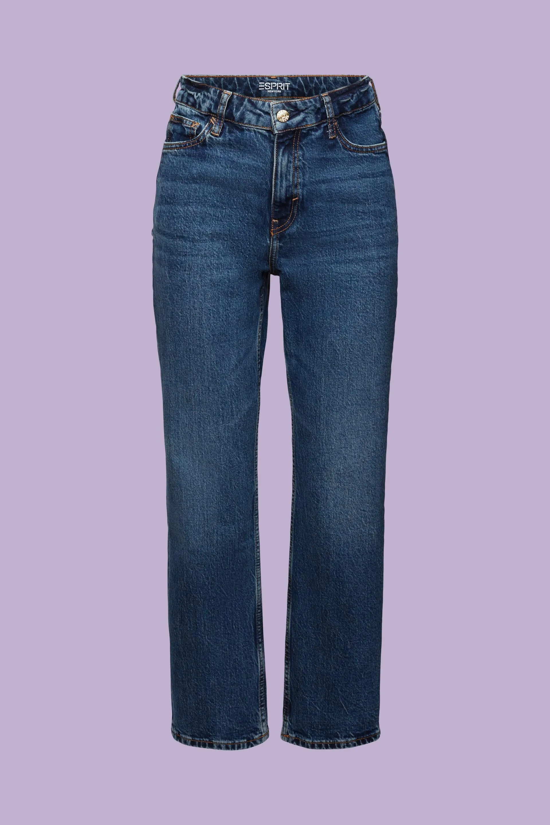 Jeans dritti retrò a vita alta