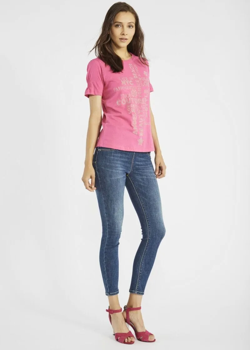 Jeans jeggings a vita alta