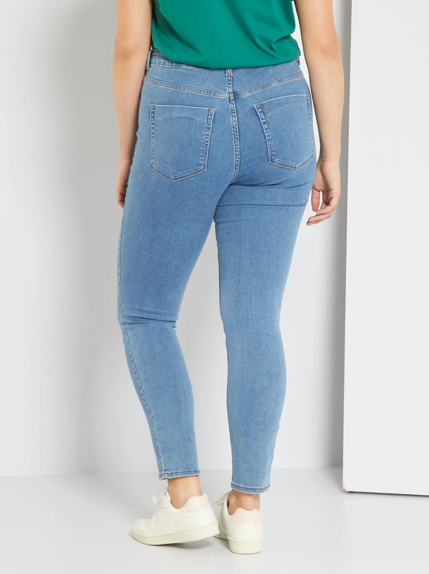 Jeans skinny a vita alta eco-sostenibili - BLU