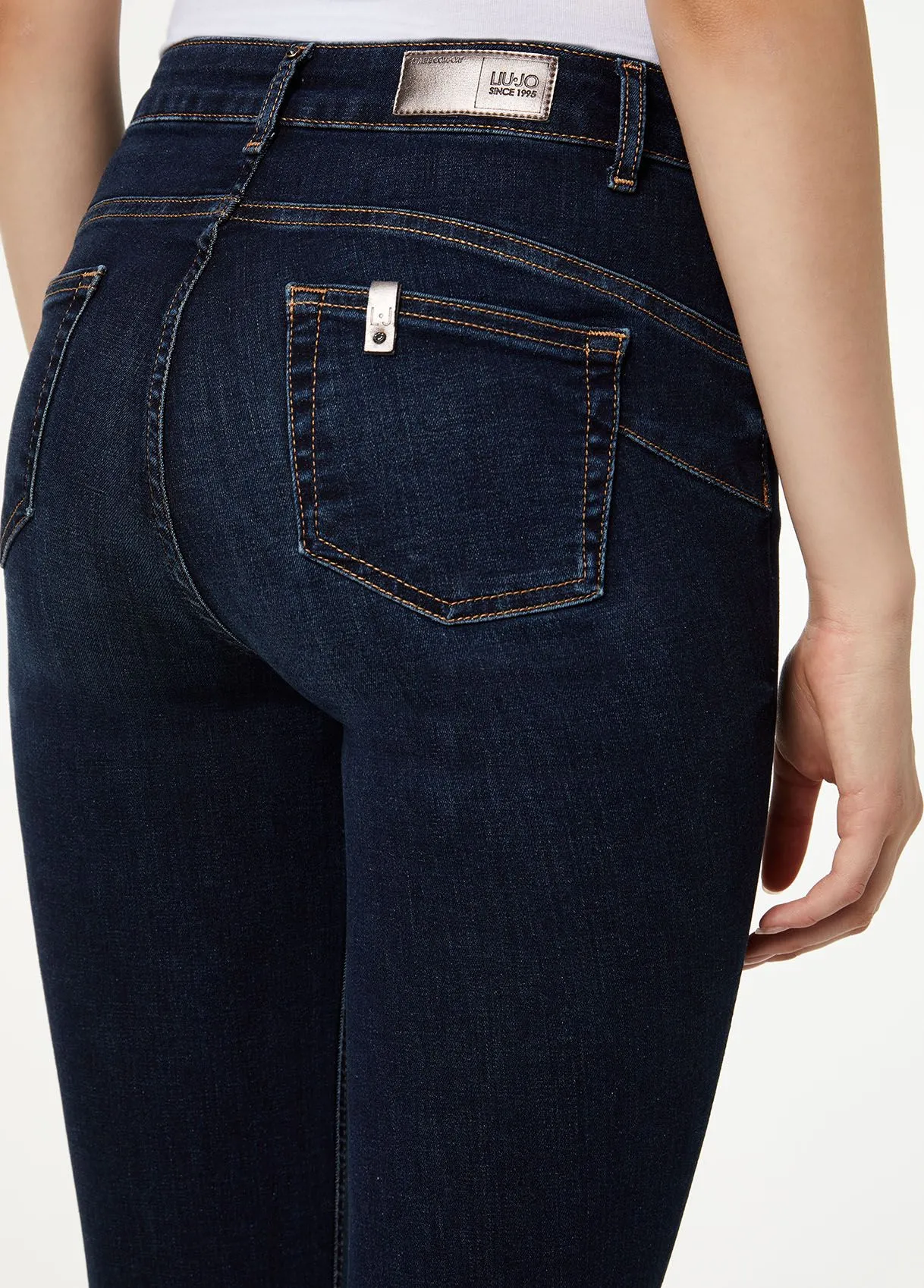 Jeans skinny a vita alta