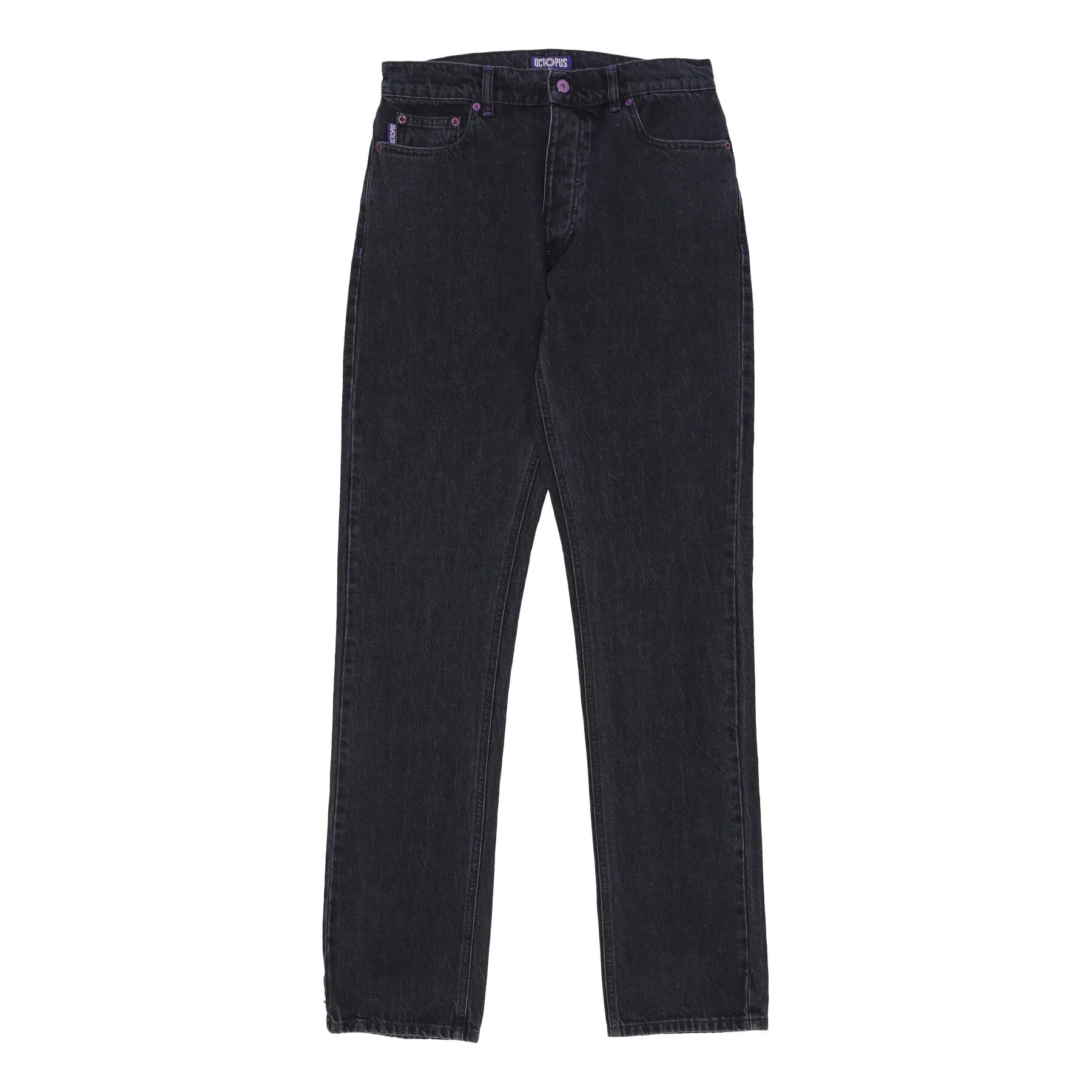Jeans Uomo Pockets Regular Denim Black