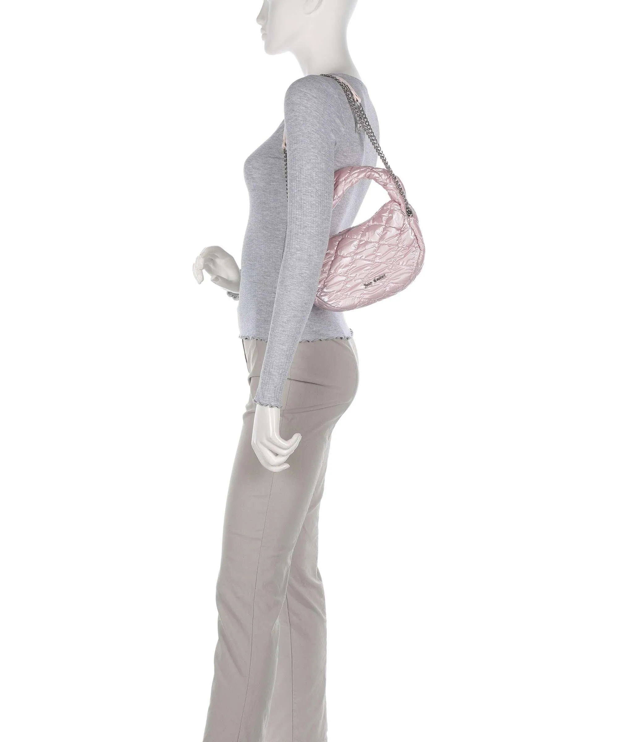  Juicy Couture Isabelle Nylon S Borsa a spalla nylon rosa  