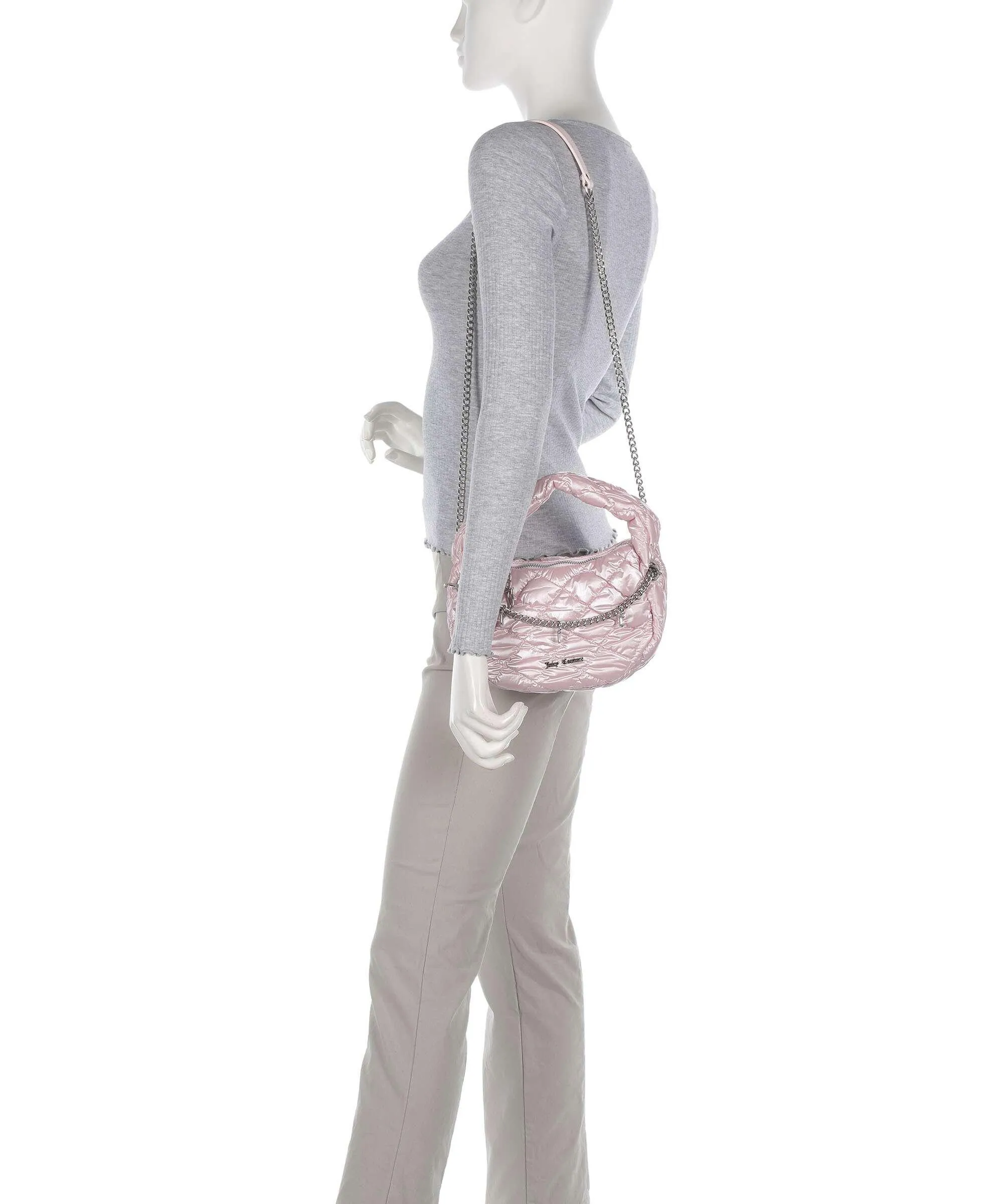  Juicy Couture Isabelle Nylon S Borsa a spalla nylon rosa  
