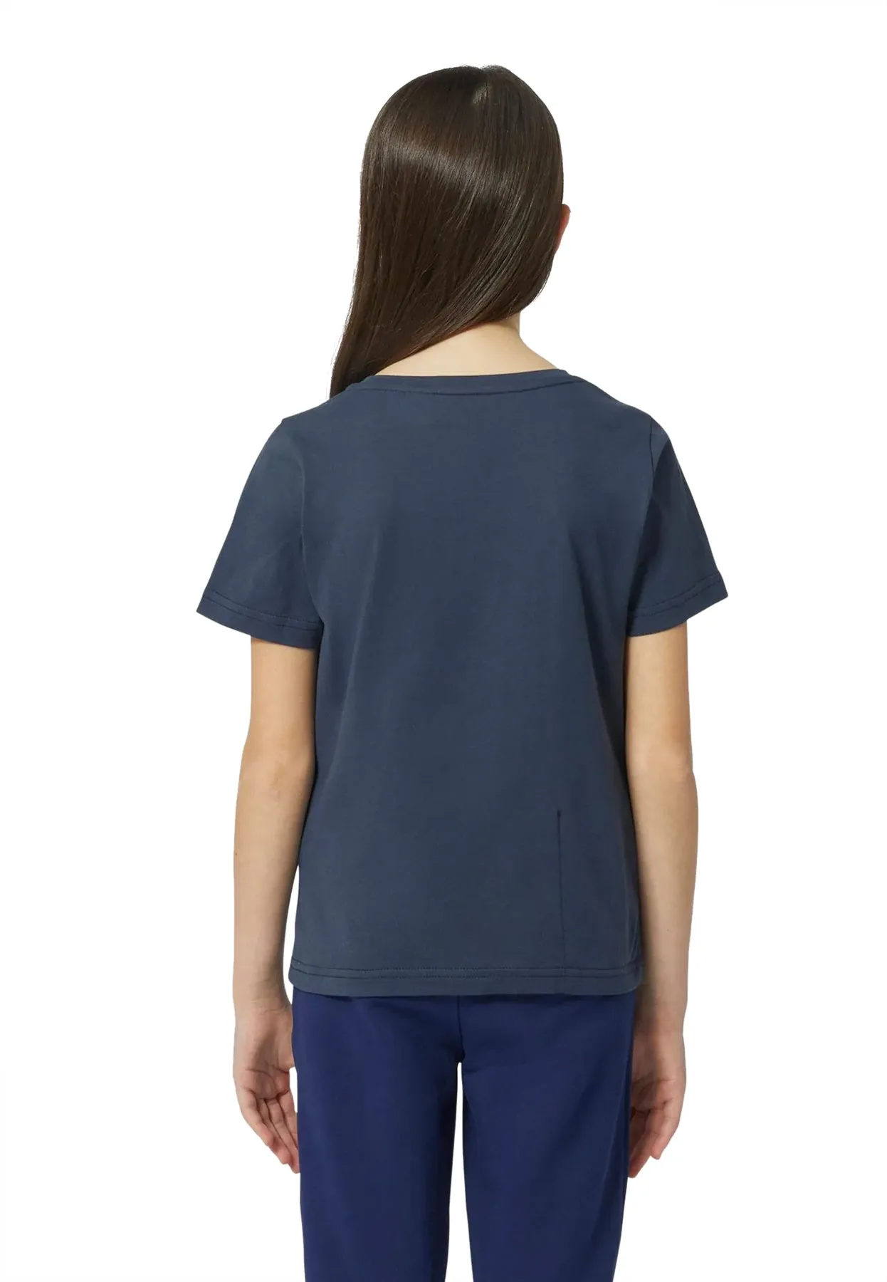 K-Way t-shirt blu bambino in cotone