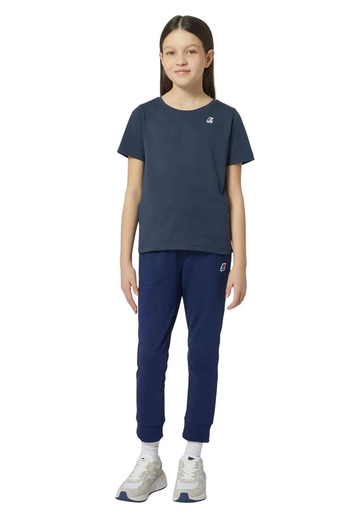K-Way t-shirt blu bambino in cotone