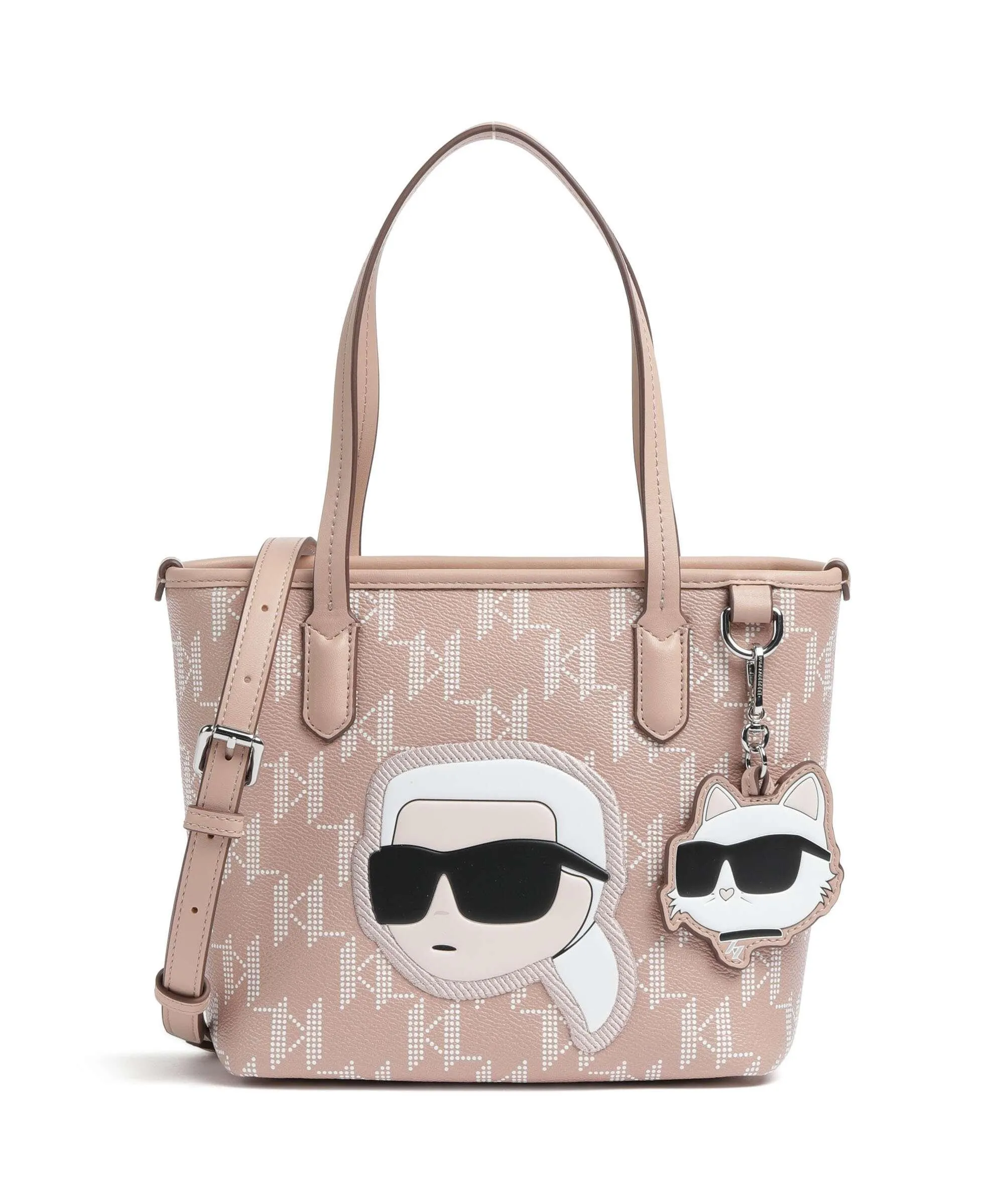  Karl Lagerfeld K/Ikonik 2.0 Borsa a mano pelle sintetica rosa antico  