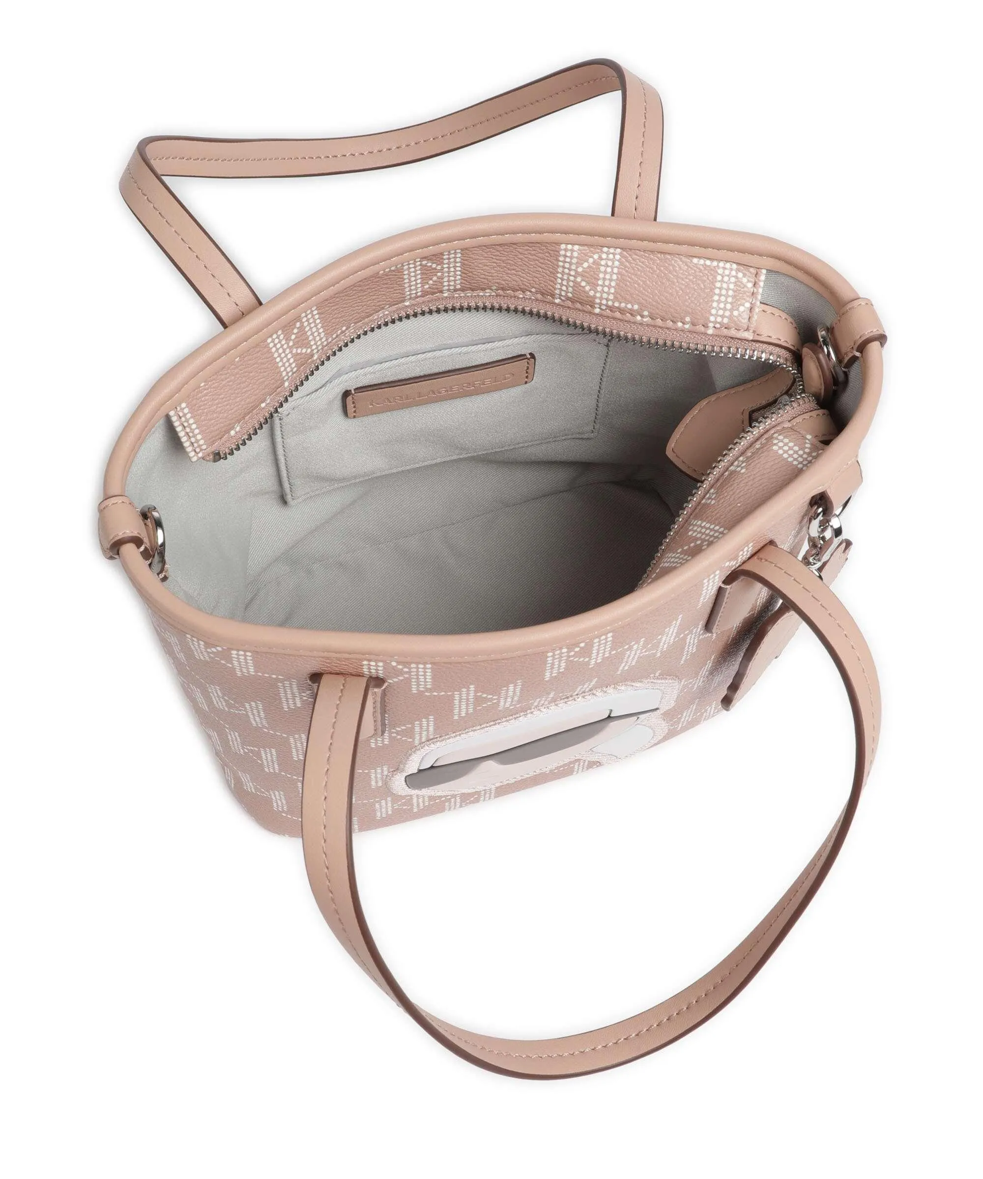  Karl Lagerfeld K/Ikonik 2.0 Borsa a mano pelle sintetica rosa antico  