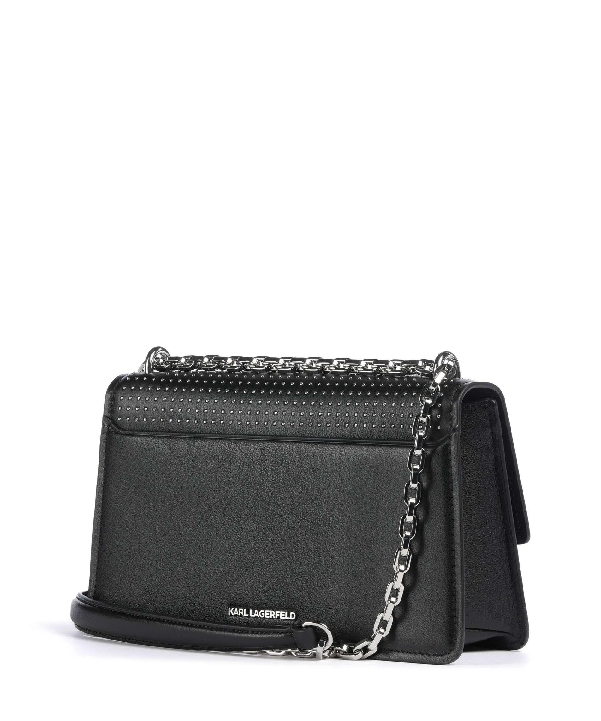  Karl Lagerfeld K/Ikonik 2.0 Borsa a spalla pelle di vacchetta finemente grana nero  
