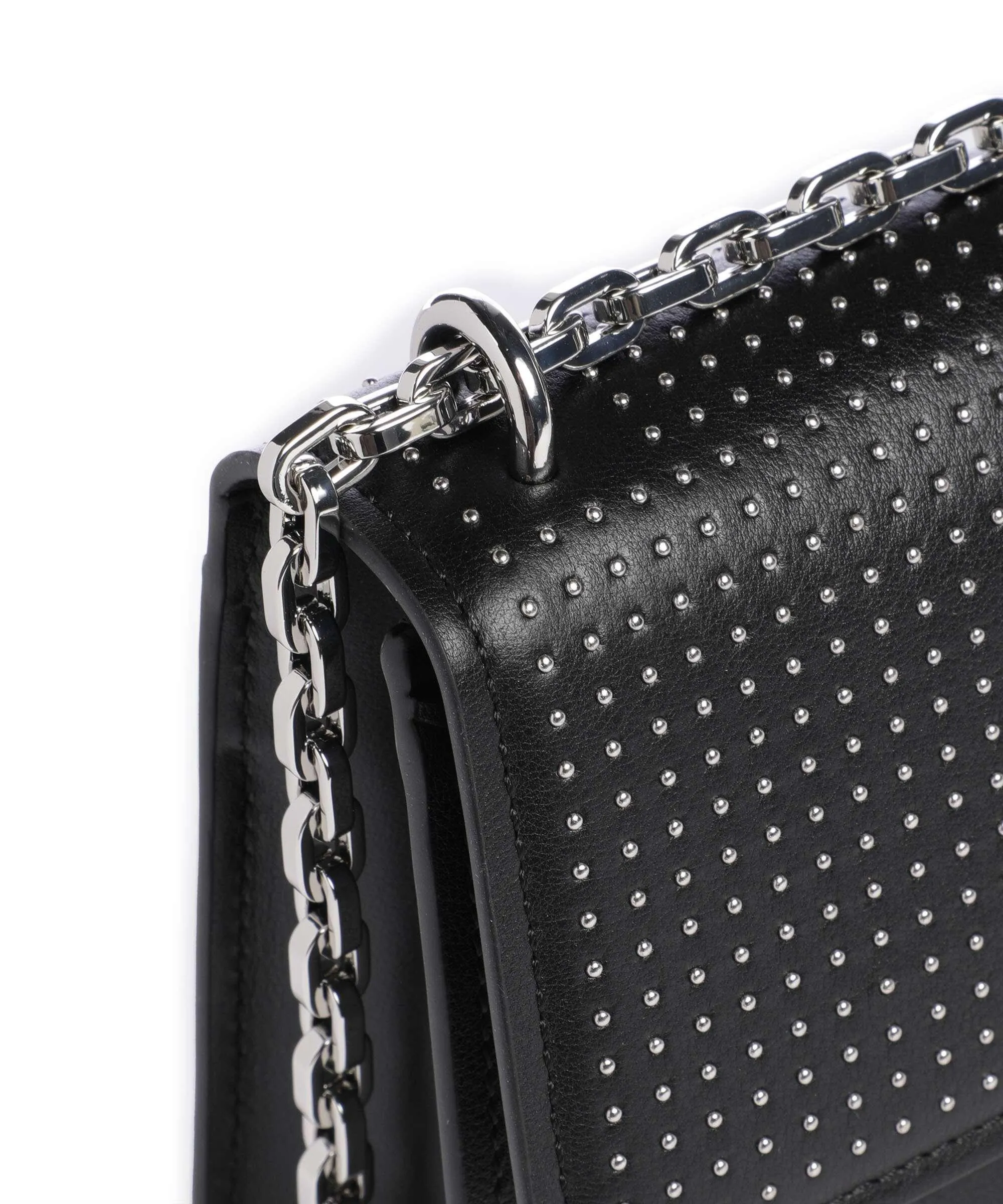  Karl Lagerfeld K/Ikonik 2.0 Borsa a spalla pelle di vacchetta finemente grana nero  