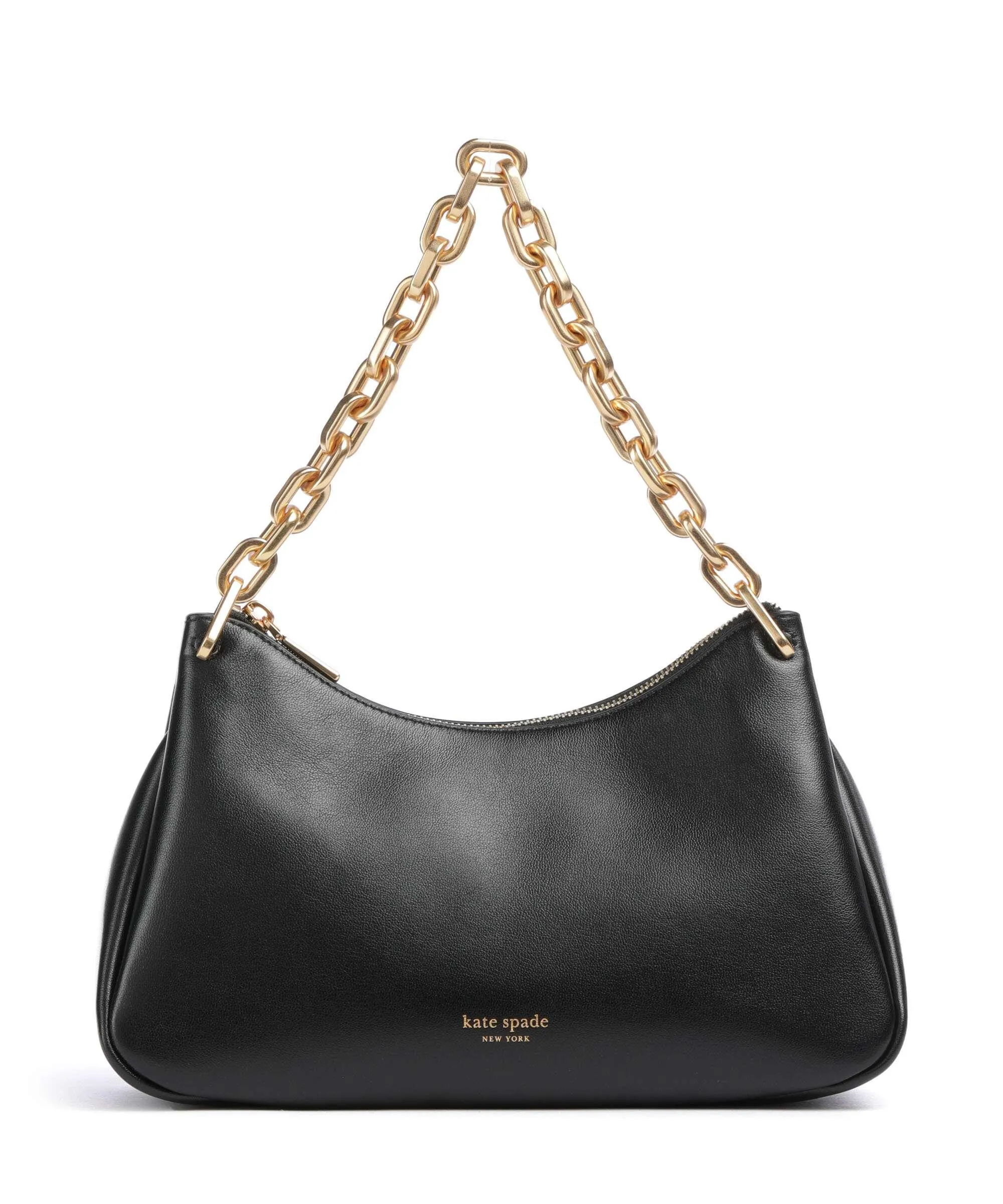  Kate Spade New York Grace Borsa a spalla pelle di vacchetta finemente grana nero  