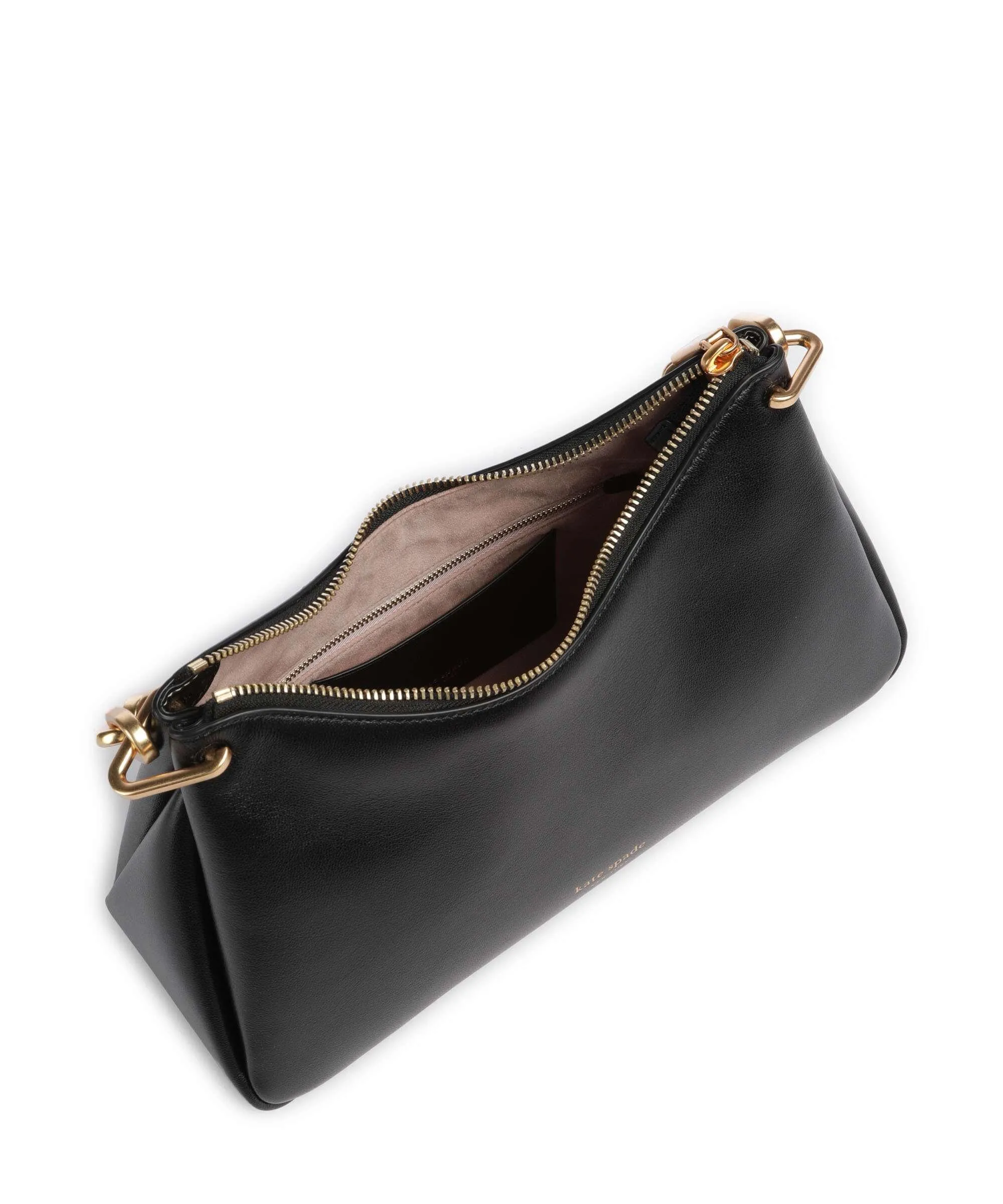  Kate Spade New York Grace Borsa a spalla pelle di vacchetta finemente grana nero  