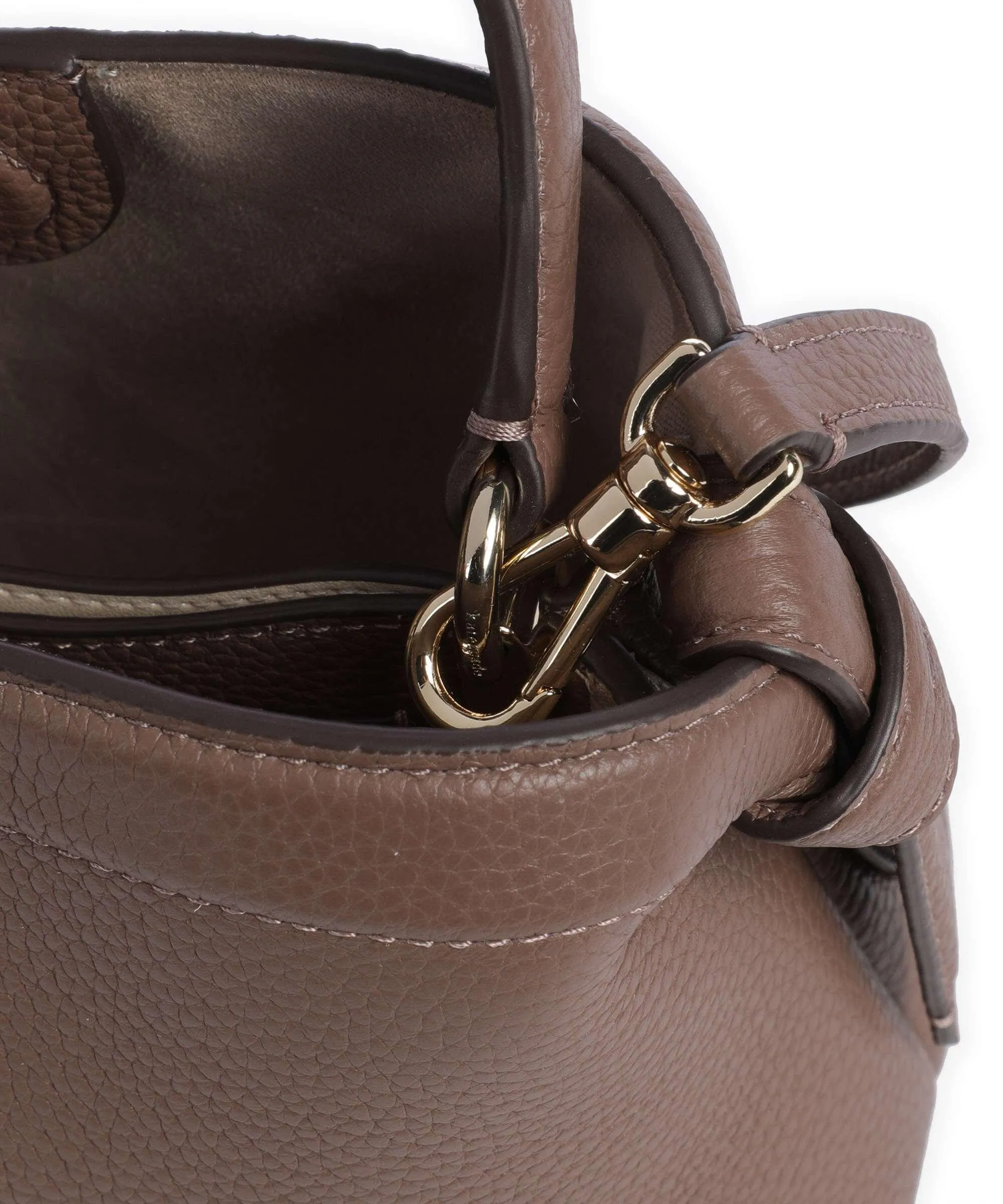  Kate Spade New York Knott Borsa a tracolla pelle granulata marrone  