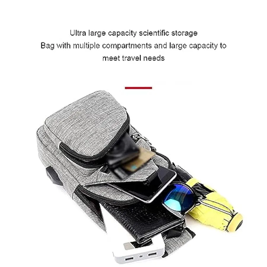 kawehiop Borsa a tracolla leggera per uomo – Borse impermeabili e durevoli per uomo Marsupio in tessuto Marsupio Borsa a tracoll