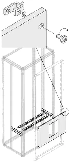 Kit di installazione ABB PVCE per Schede modulari - System Pro E Power, 590 x 535 x 25mm