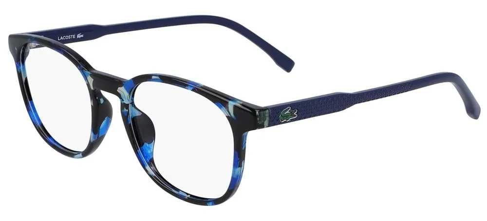 Lacoste montature da vista blu nero fantasia   
