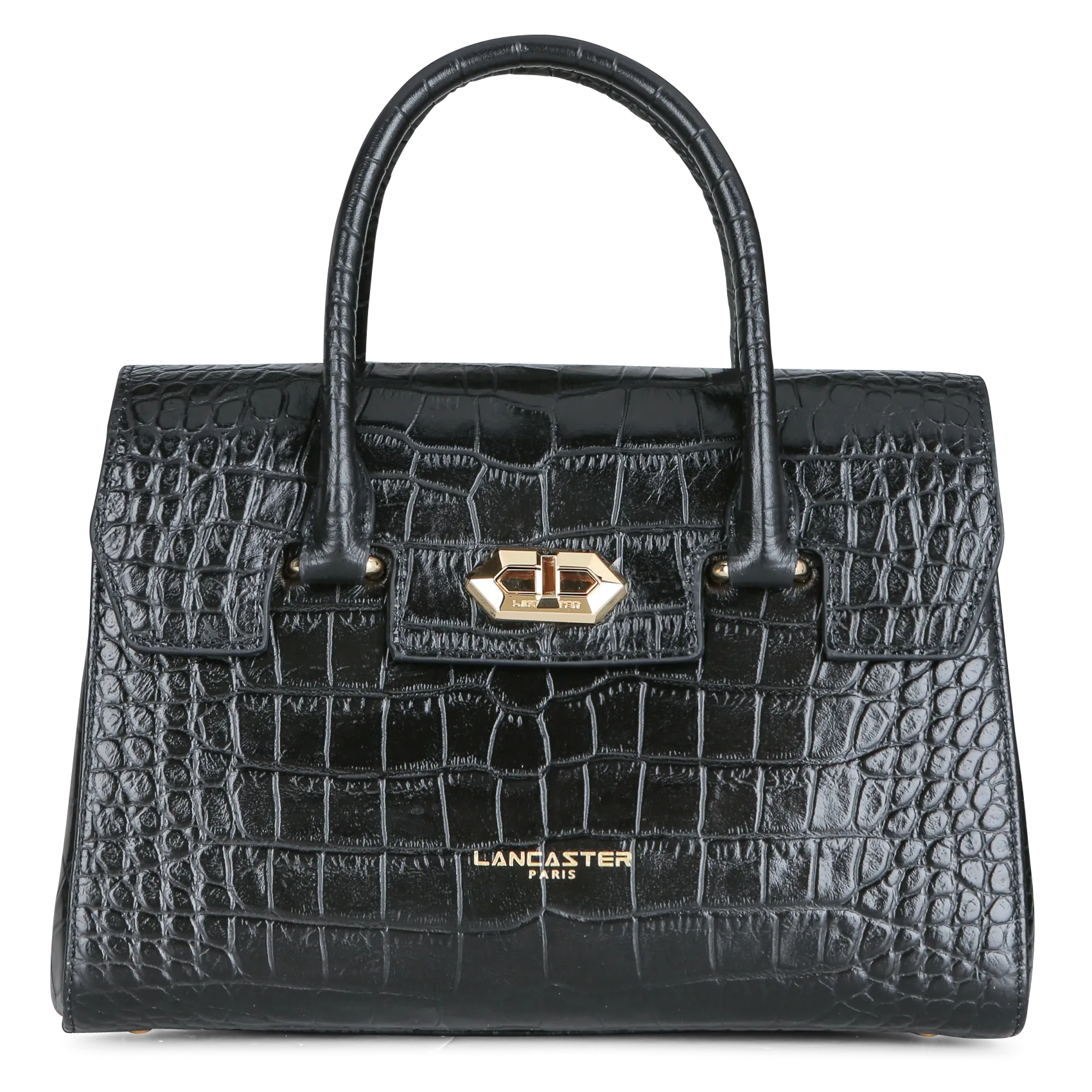  LANCASTER PARIS   EXO - Borsa tote in pelle stampata cocco | Nero