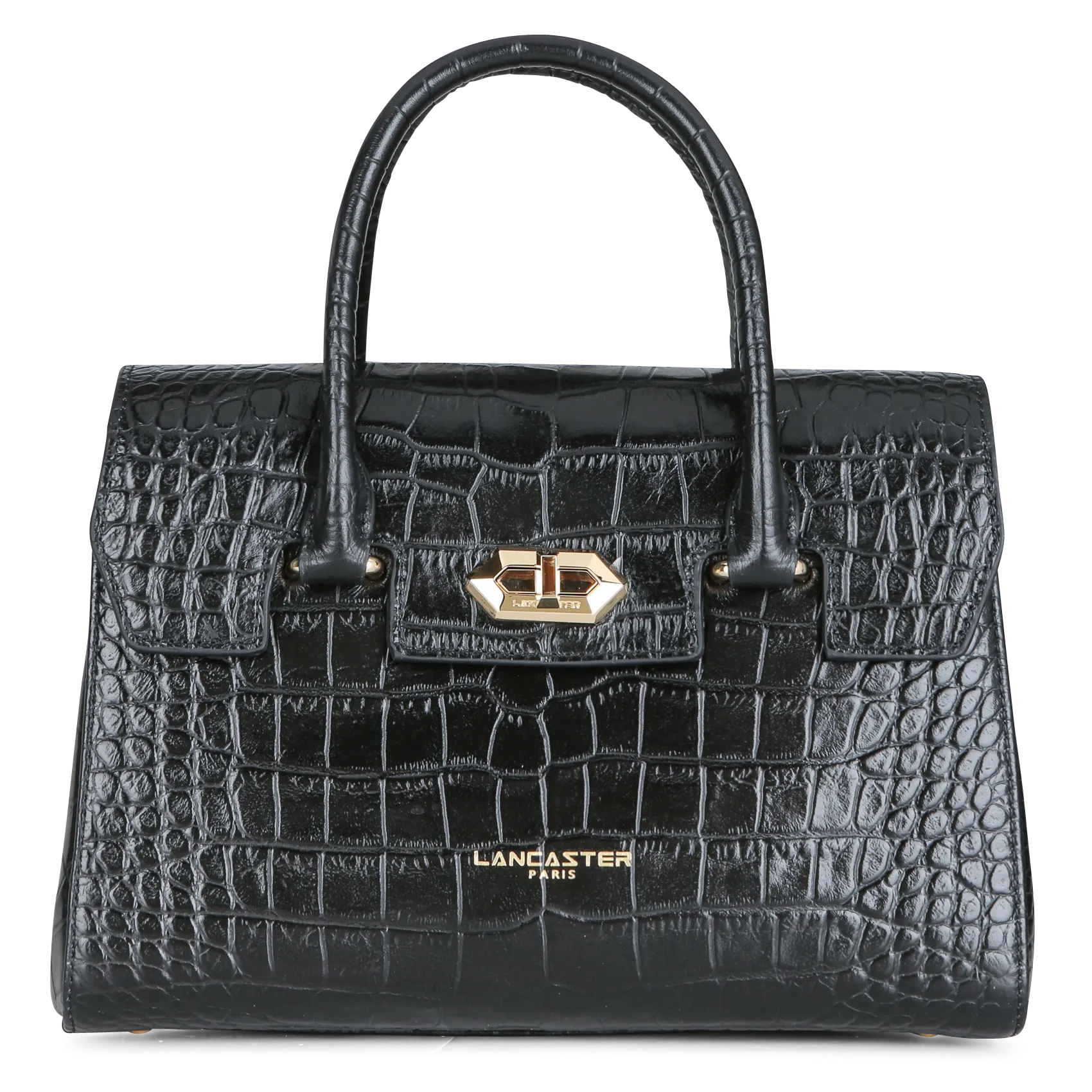  LANCASTER PARIS   EXO - Borsa tote in pelle stampata cocco | Nero
