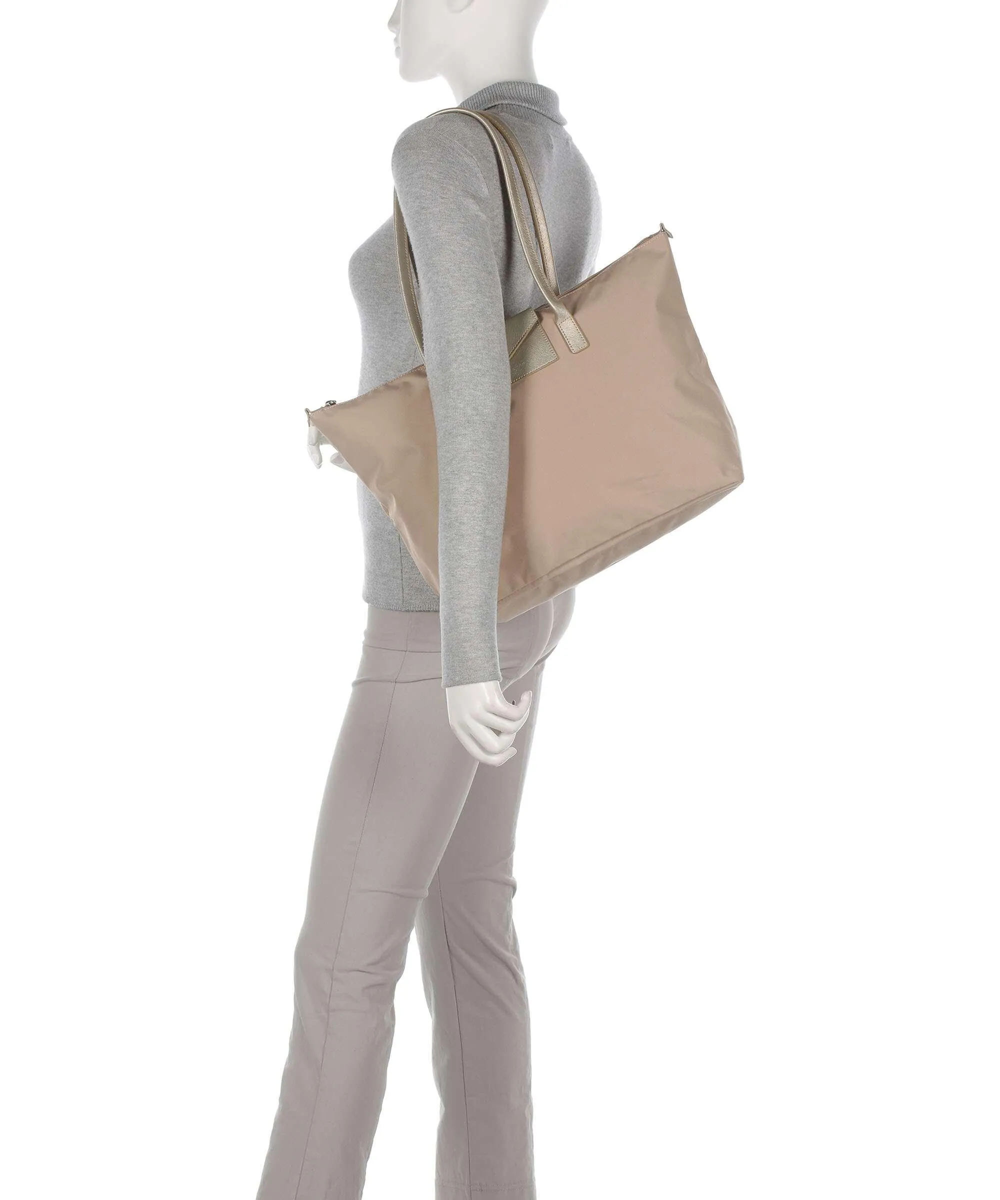  Lancaster Smart KBA Borsa shopper nylon, poliammide beige  