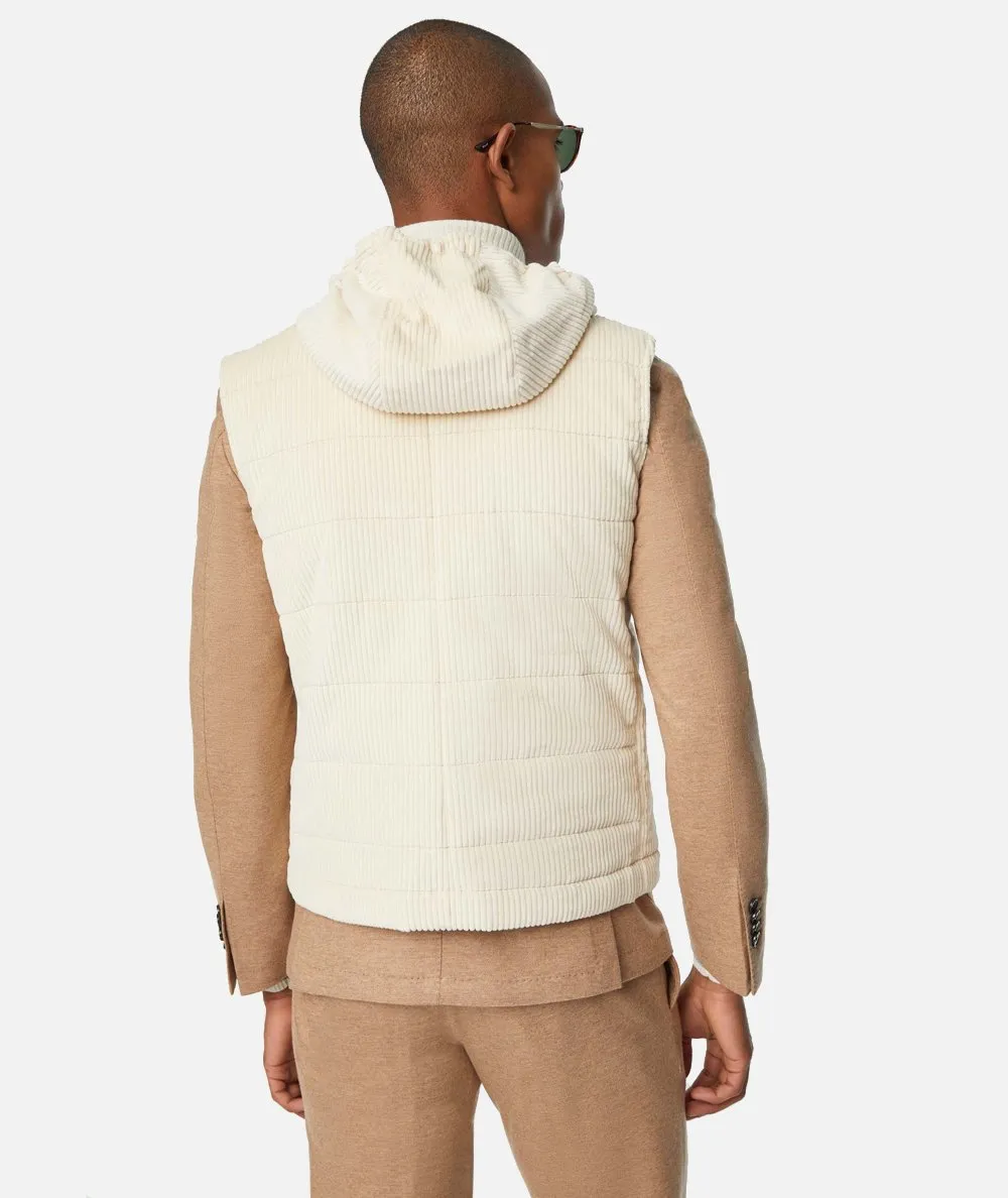 L.B.M. 1911--Gilet imbottito bianco avorio