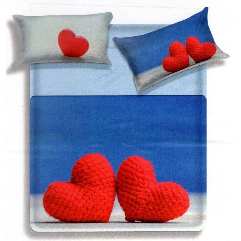 Lenzuola matrimoniale 2 piazze Miss Terry Biancaluna in puro cotone Digitale
