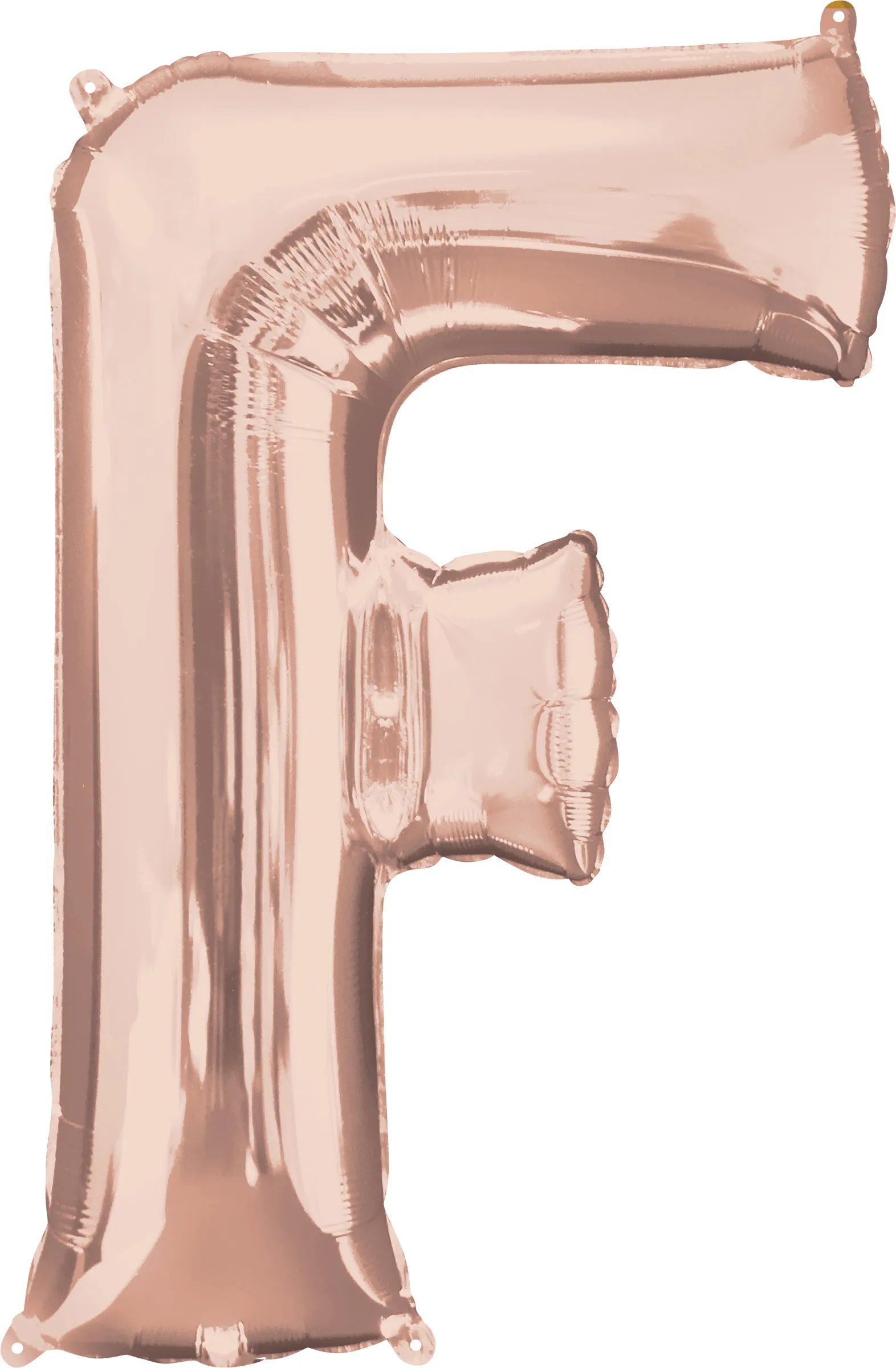 Lettera Foil balloon F oro rosa 81cm